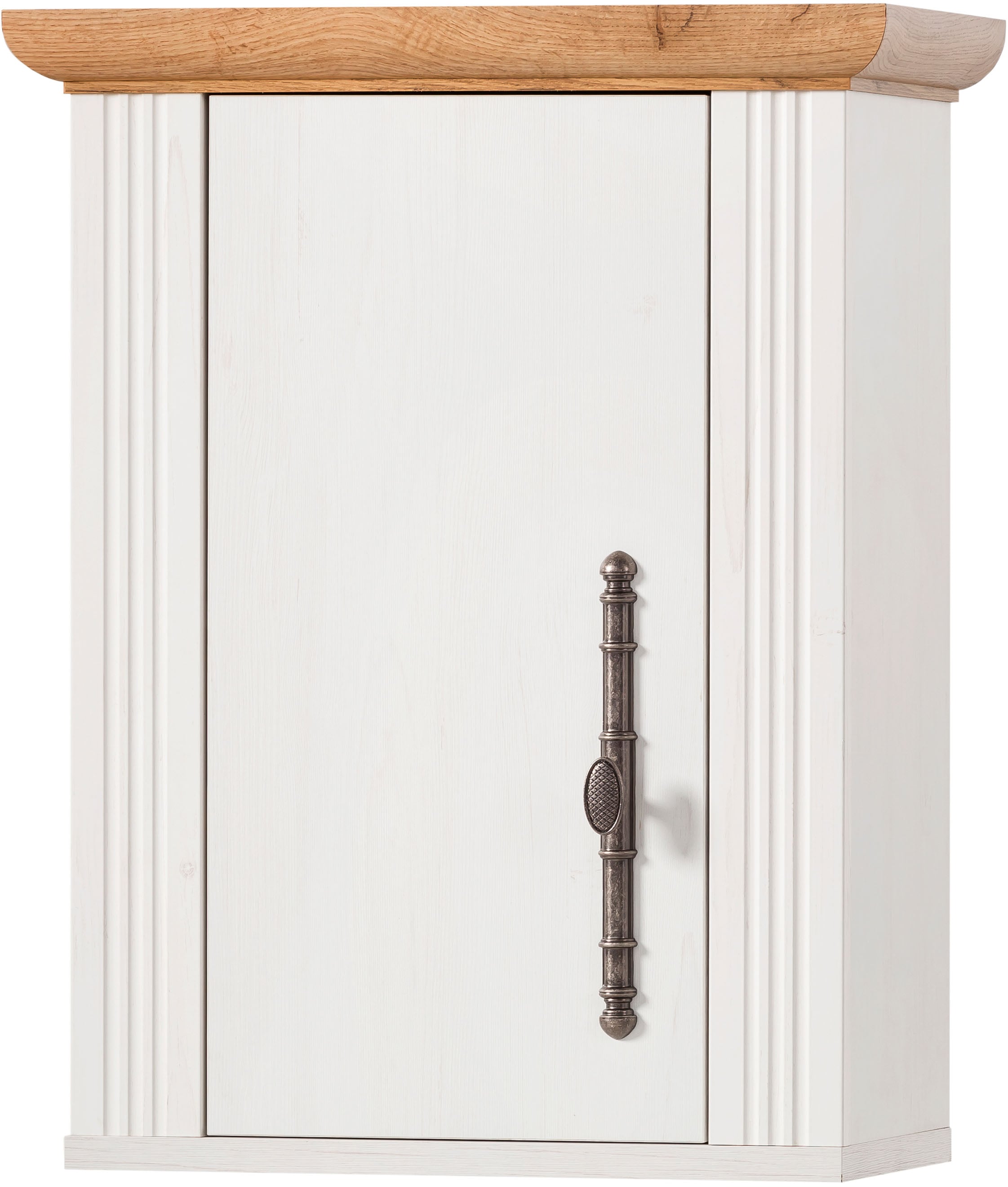 GOODproduct Kitchenette »KS-Westminster, Pantryküche im Landhaus Stil, hochwertige Metallgriffe« Ensemble,  Largeur 194 cm, commode, panneau mural, armoire suspendue et habillage de cuisinière