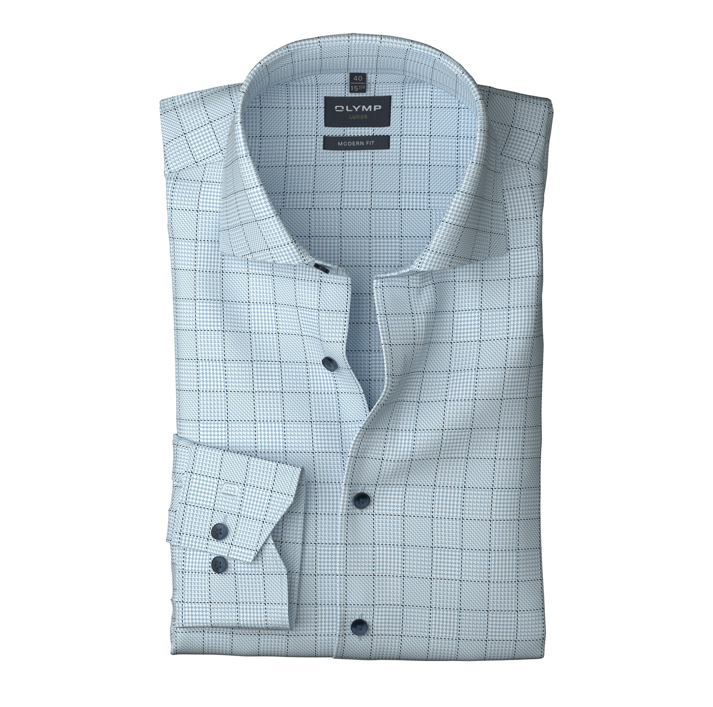 OLYMP Chemise à manches longues »Luxor modern fit« modern fit, Businesshemd, Global-Kentkragen, kariert