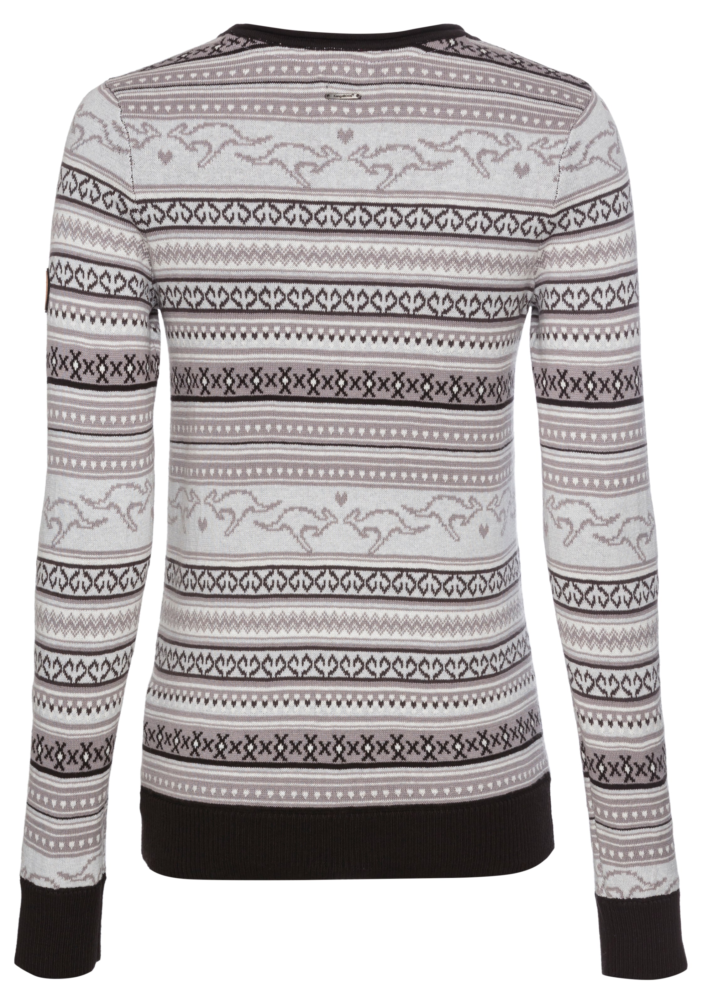 KangaROOS Norwegerpullover im  Jaquard-Feinstrick