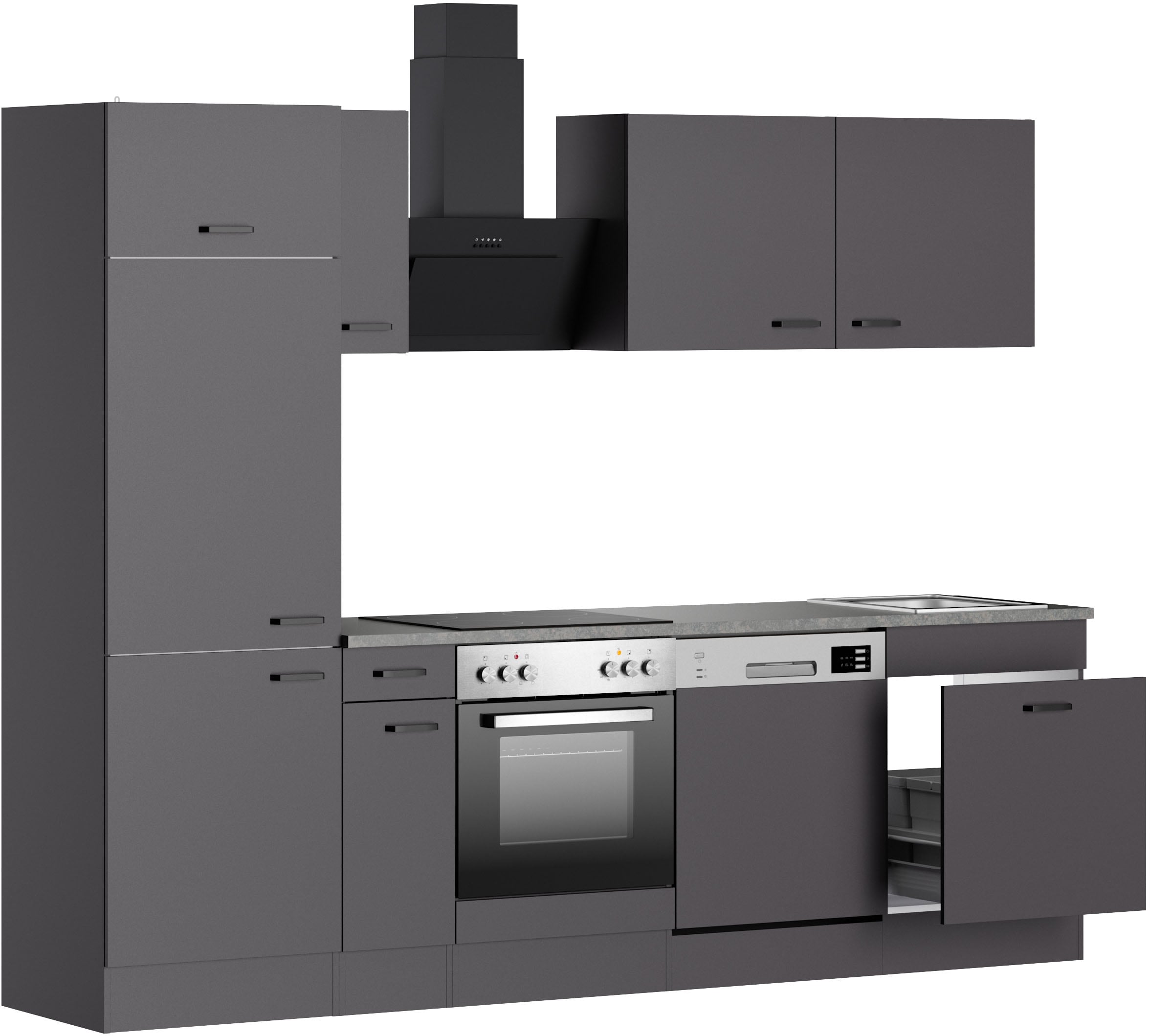 OPTIFIT Kitchenette »OPTImulti« Breite 270 cm, wahlweise mit E-Geräten