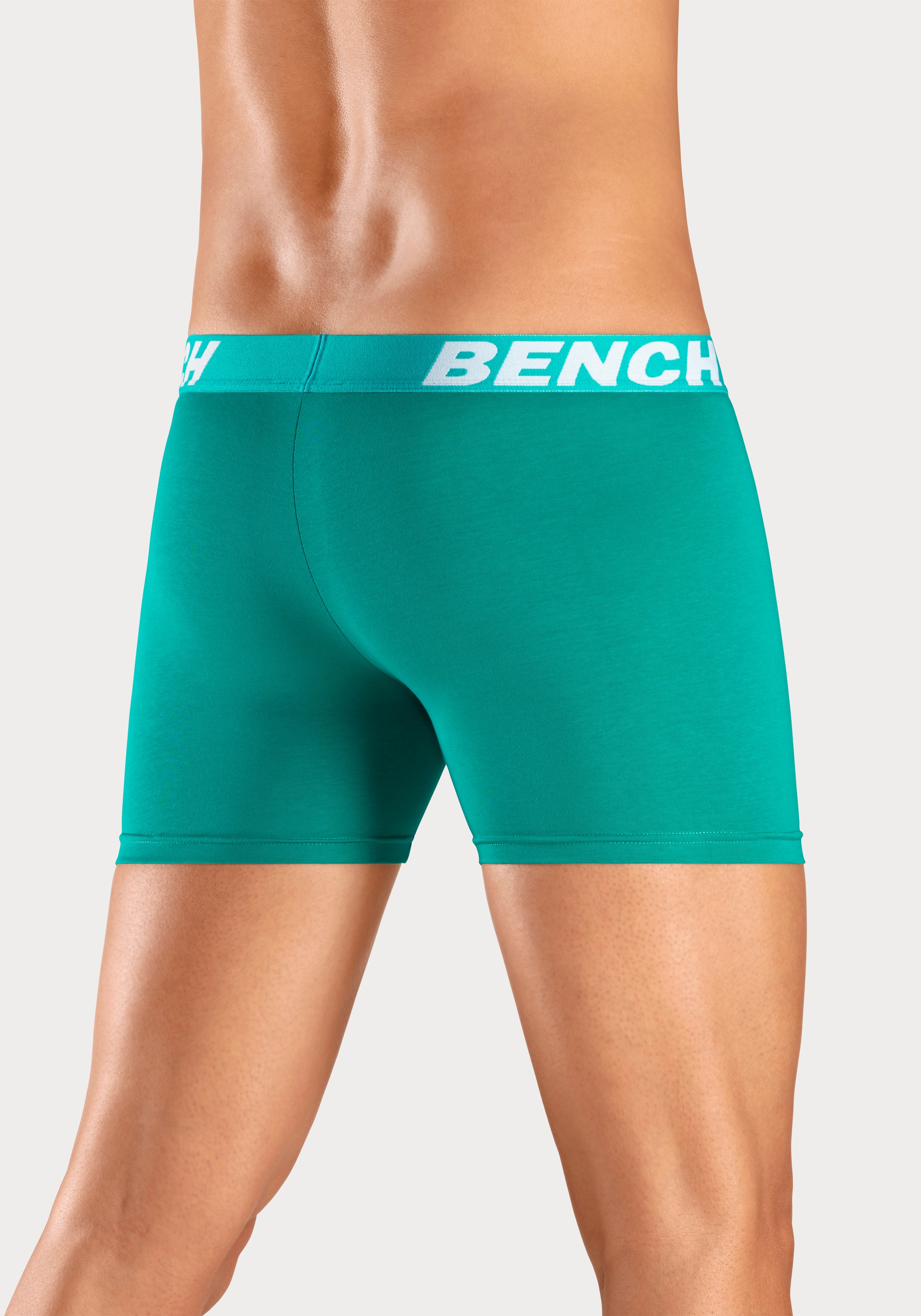 Bench. Boxer »Boxershorts für Herren« Packung, 4 cuis tlg. Unterhose mit längerer Beinform aus Baumwollmischung