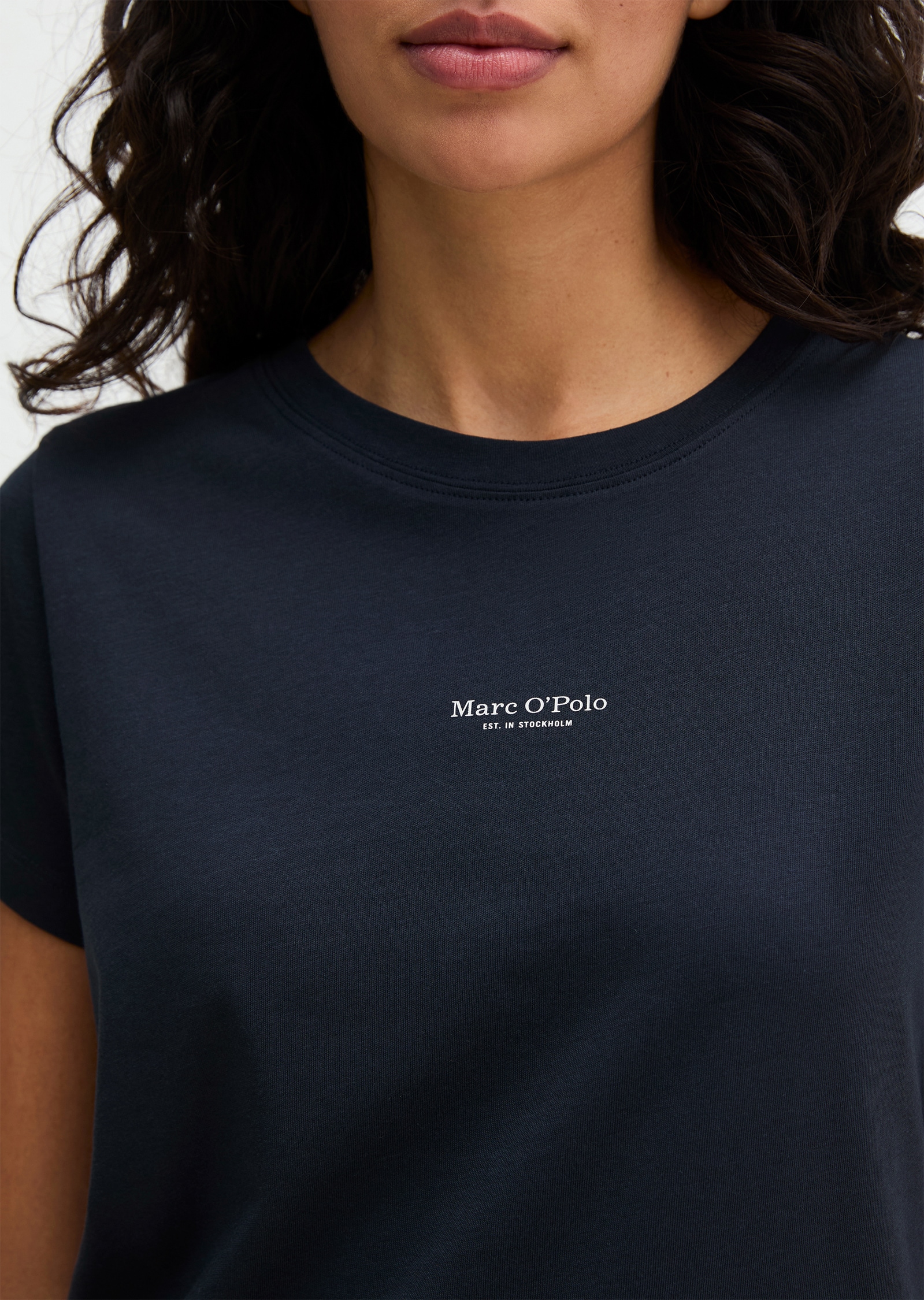 Marc O'Polo Haut de pyjama »Mix N Match Cotton Top SS« mit Rundhalsausschnitt und kurzem Arm