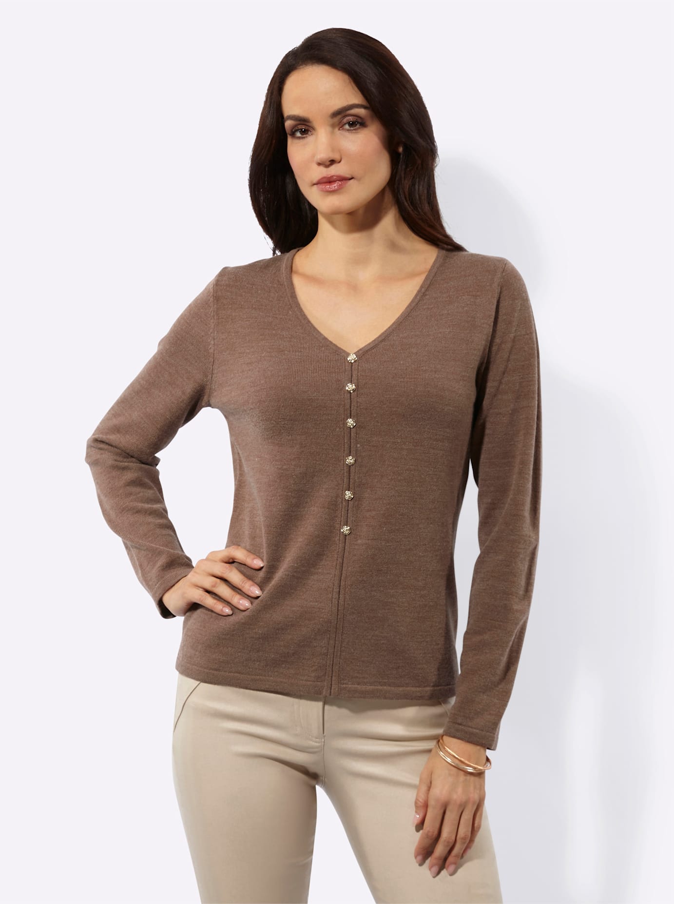 creation L Pull en tricot »Woll-Mix-Pullover«