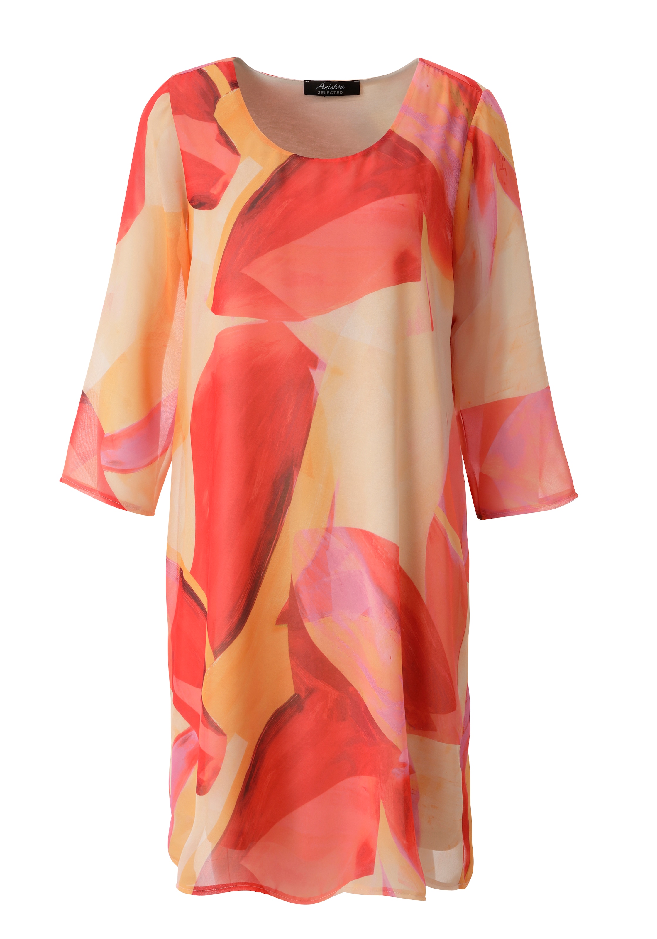 Aniston SELECTED Robe en mousseline de soie aus zartem Chiffon und gefüttert - NEUE KOLLEKTION