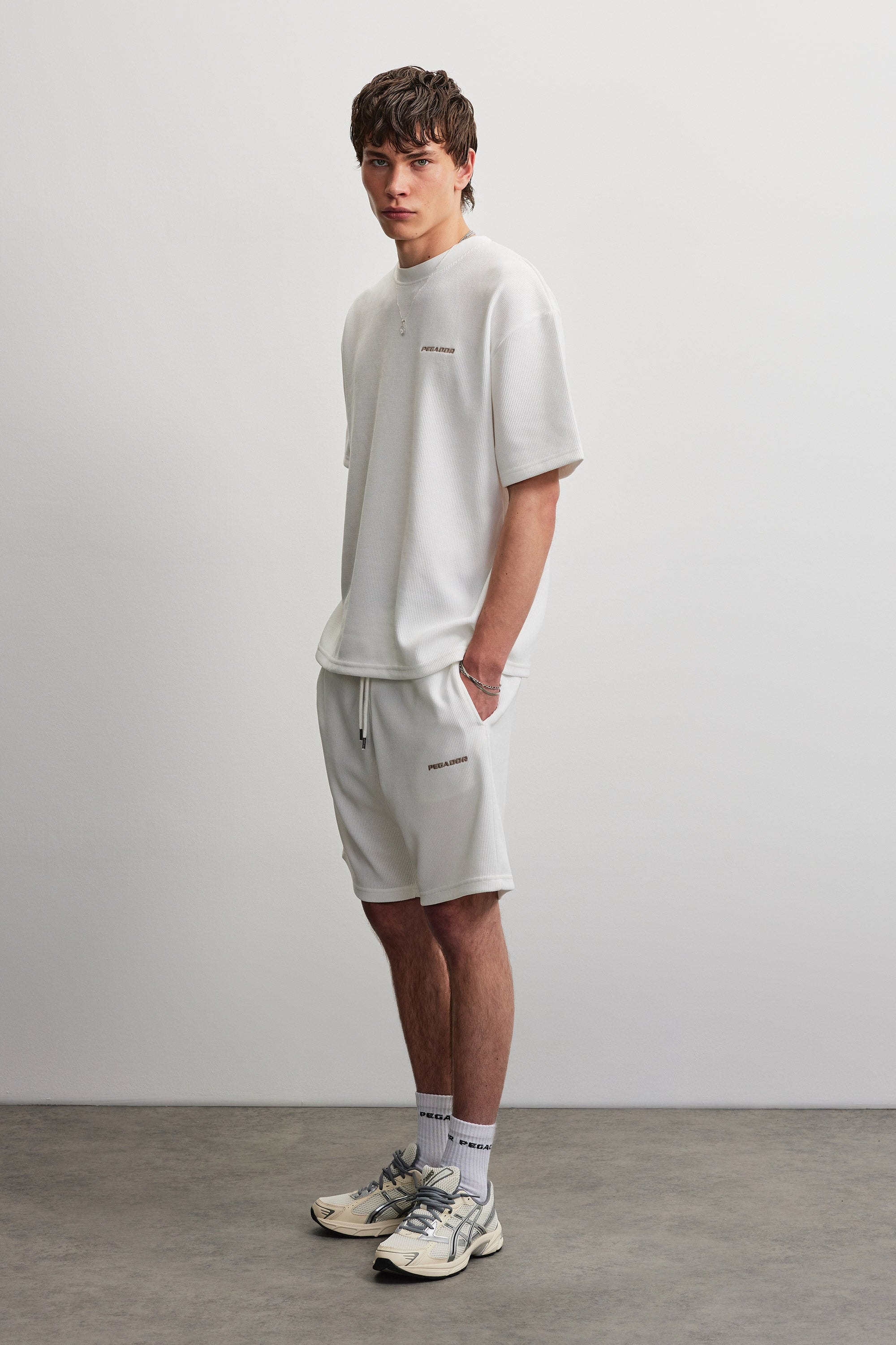 PEGADOR Shirt à col rond »LAGOS OVERSIZED SOFT RIB TEE«