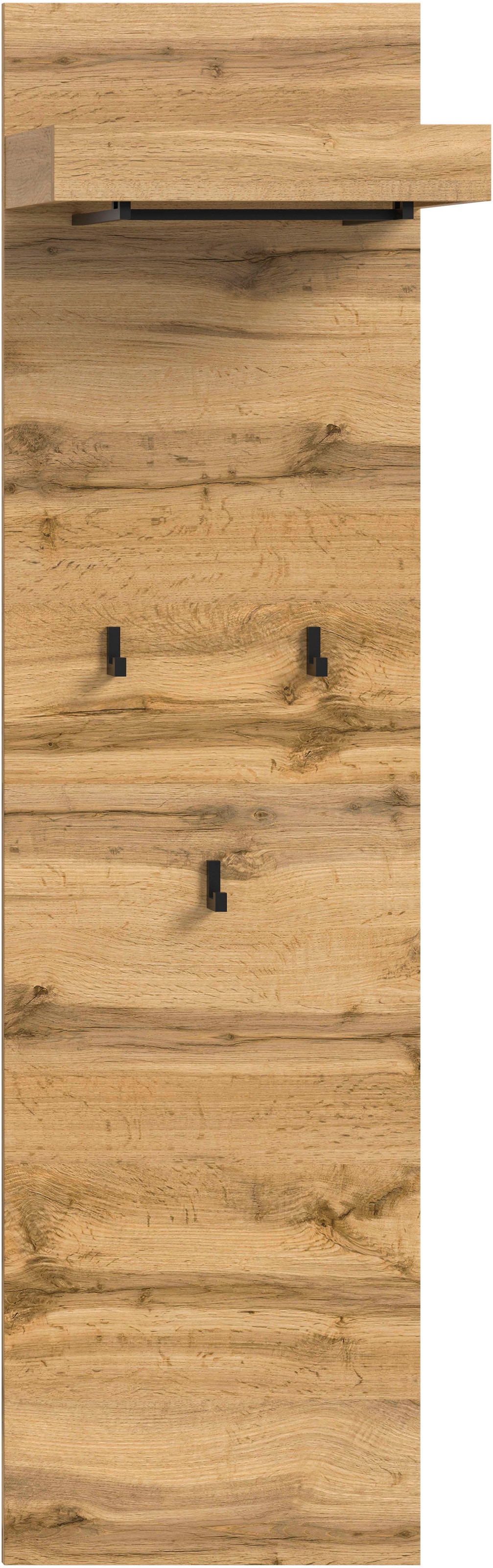 GOODproduct Panneau de vestiaire »MAMBO II, Höhe 150cm, 1 Kleiderstange & Hutablage, 3 Haken« Combinable individuellement avec d'autres articles de la série MAMBO, 1 cuis tlg. Panneau, garde-robe, couloir, entrée, patère, garde-robe de couloir