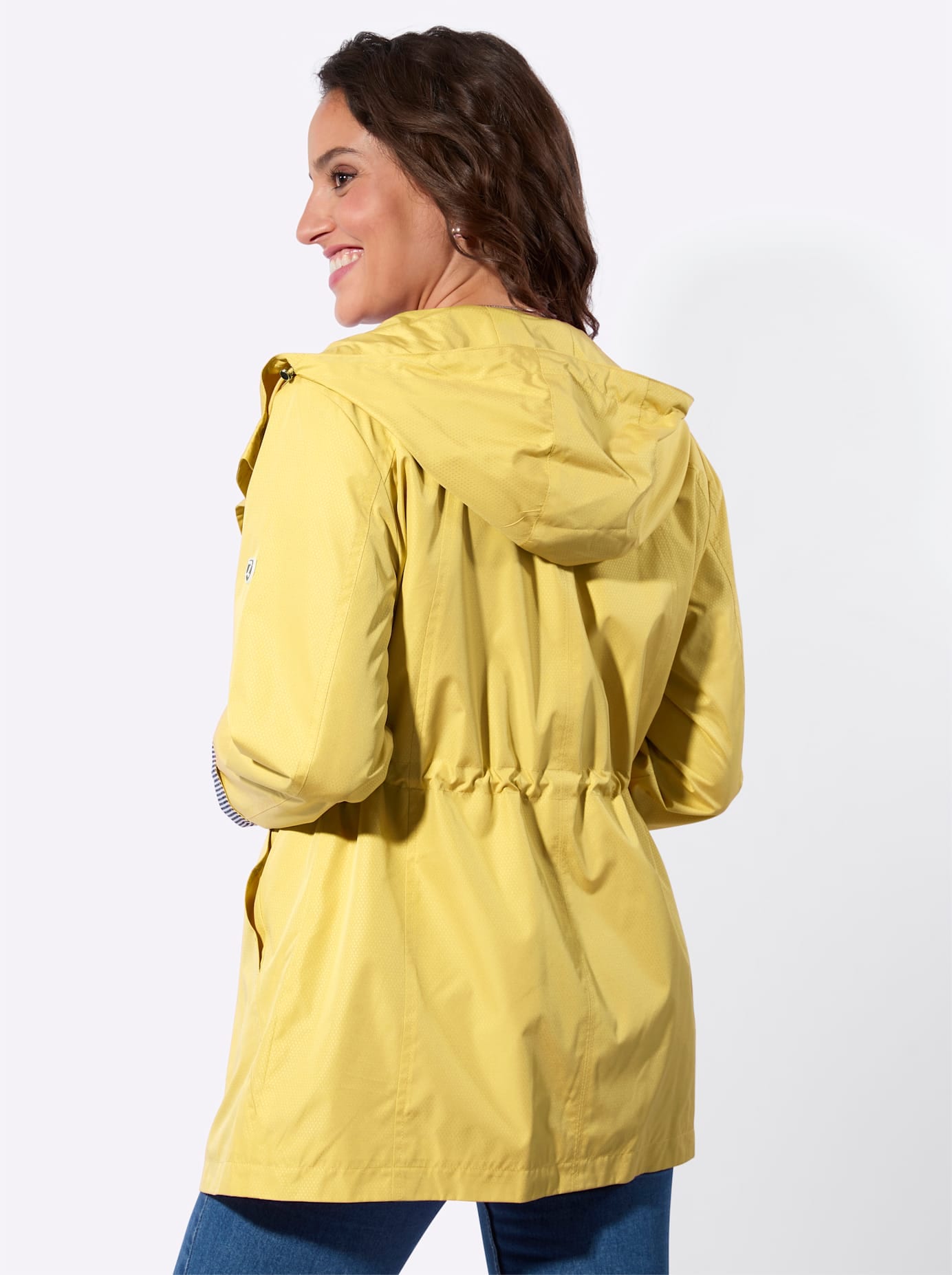 Casual Looks Langjacke mit Kapuze