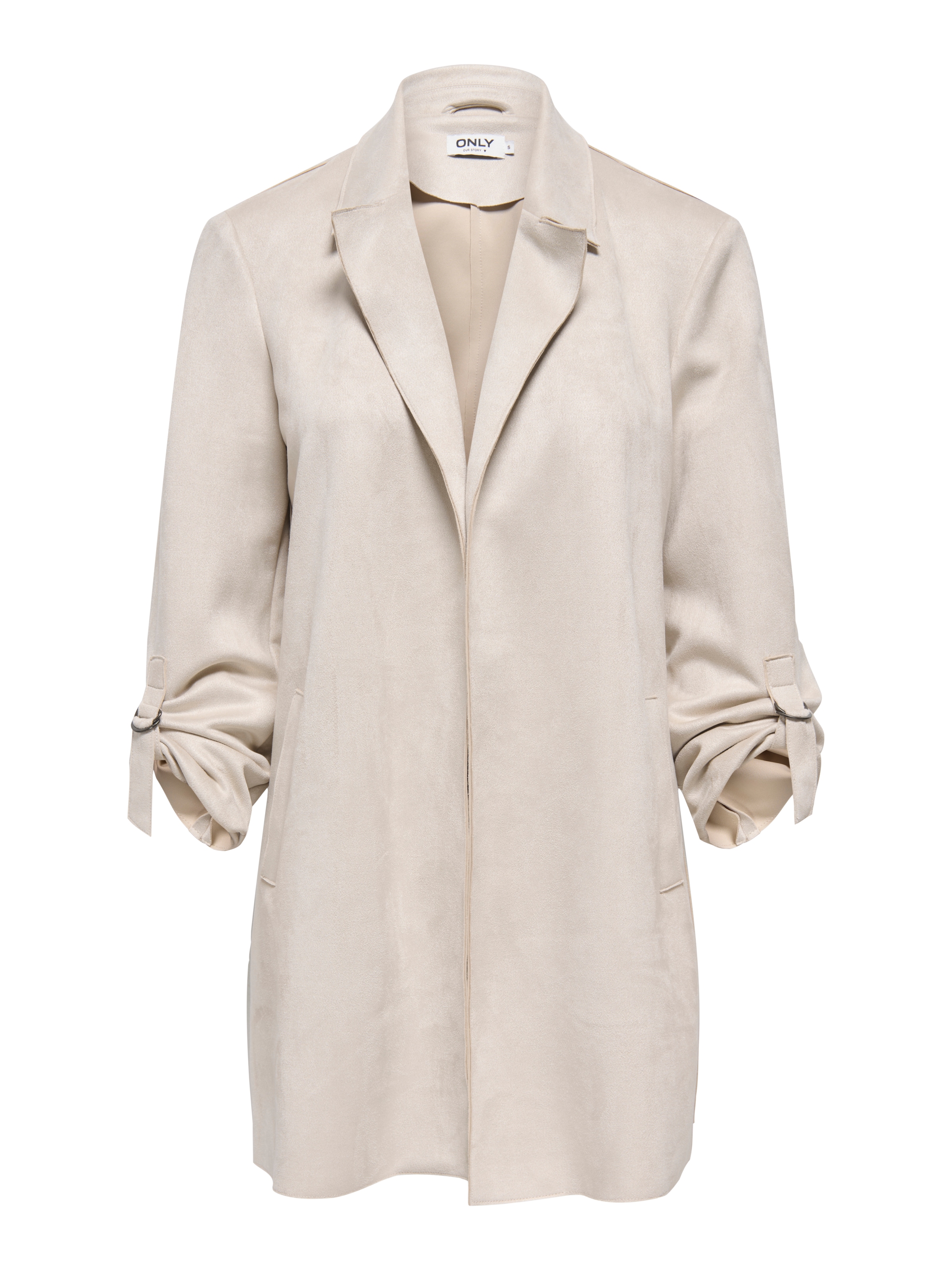 ONLY Langjacke »ONLJOLINE FAUX SUEDE COAT LIFE CC OTW« mit Reverskragen, weiches Wildlederimitat