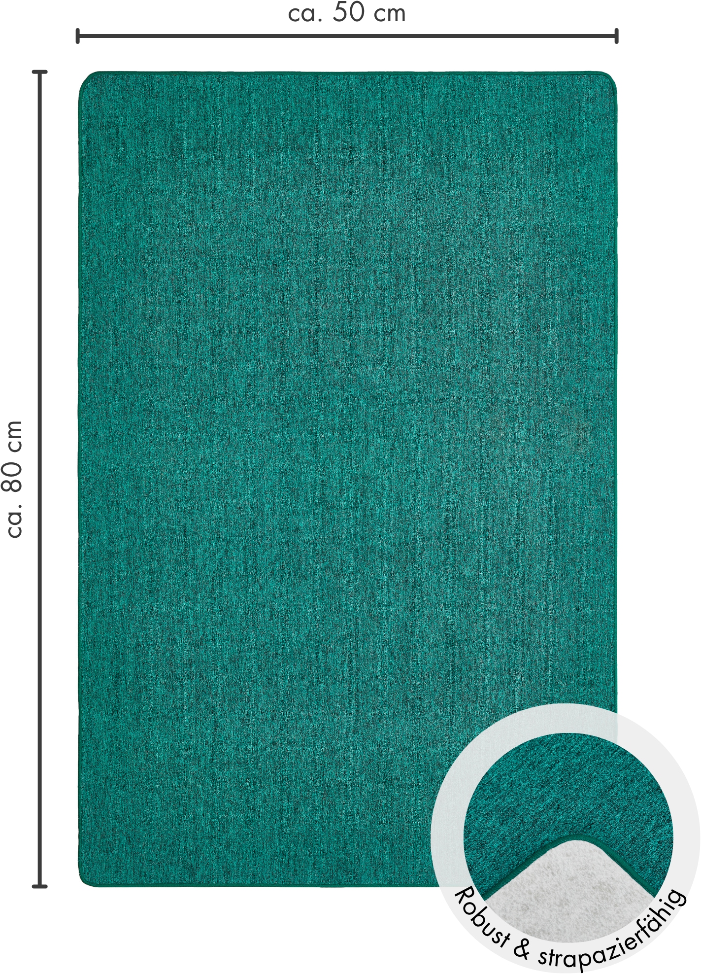 Andiamo Tapis »Luton« Rectangulaire 5 mm Höhe aspect chiné, aussi en coureur, salon & chambre à coucher