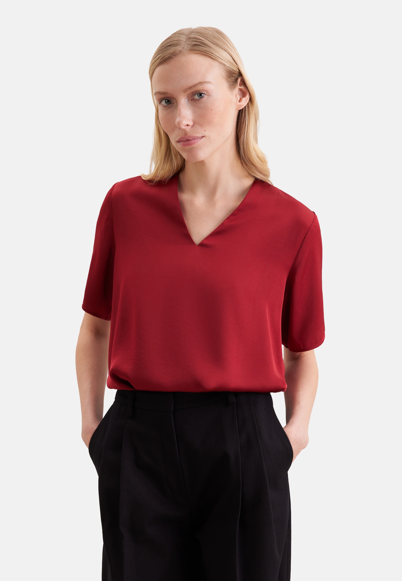 seidensticker Blouse classique tunique unie