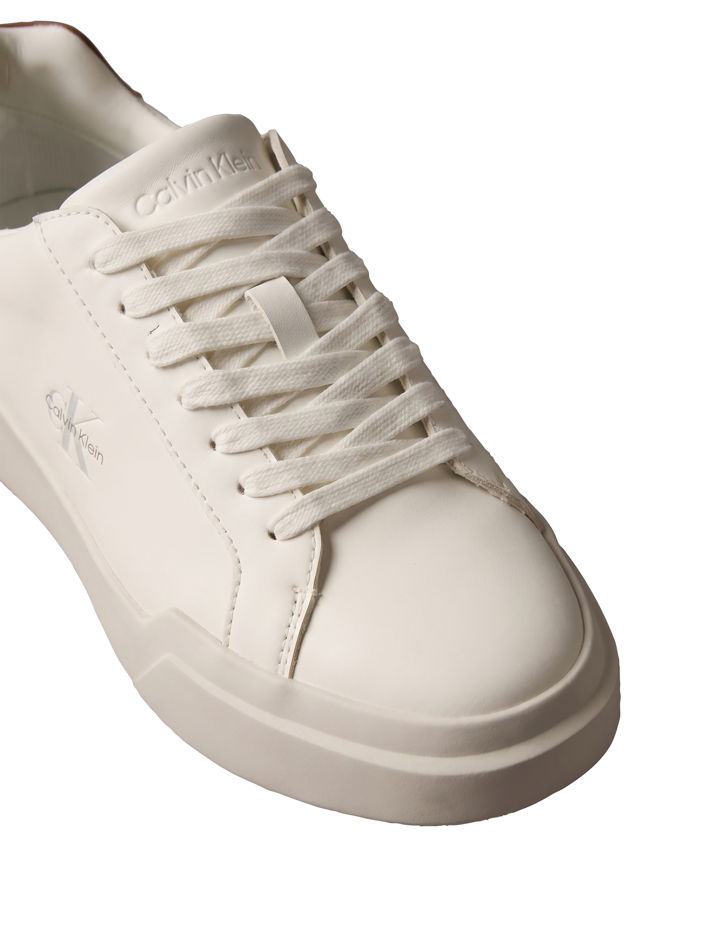 Calvin Klein Baskets à plateforme »CHUNKY CUPS LACEUP LTH BT CROC«  Chaussure à lacets, chaussure de loisirs, chaussure basse avec logo CK latéral