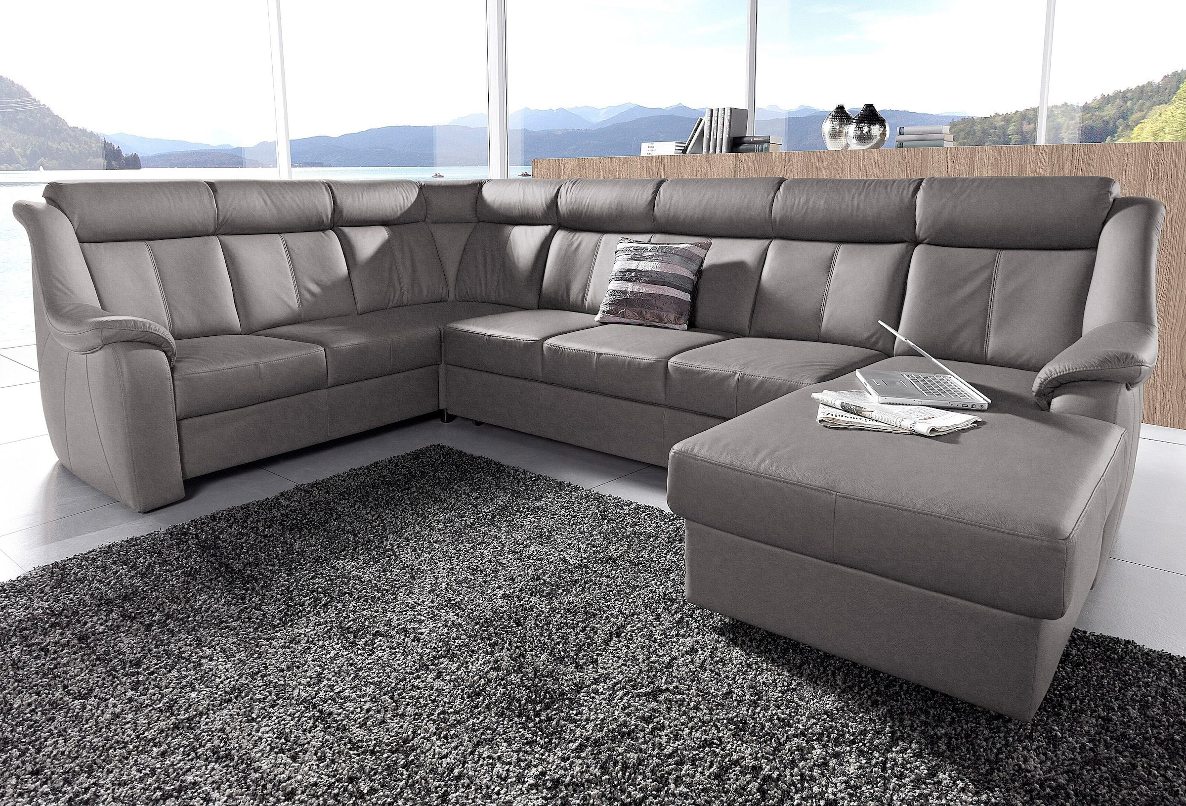 sit&more Wohnlandschaft »Basel U-Form« wahlweise mit Relaxfunktion