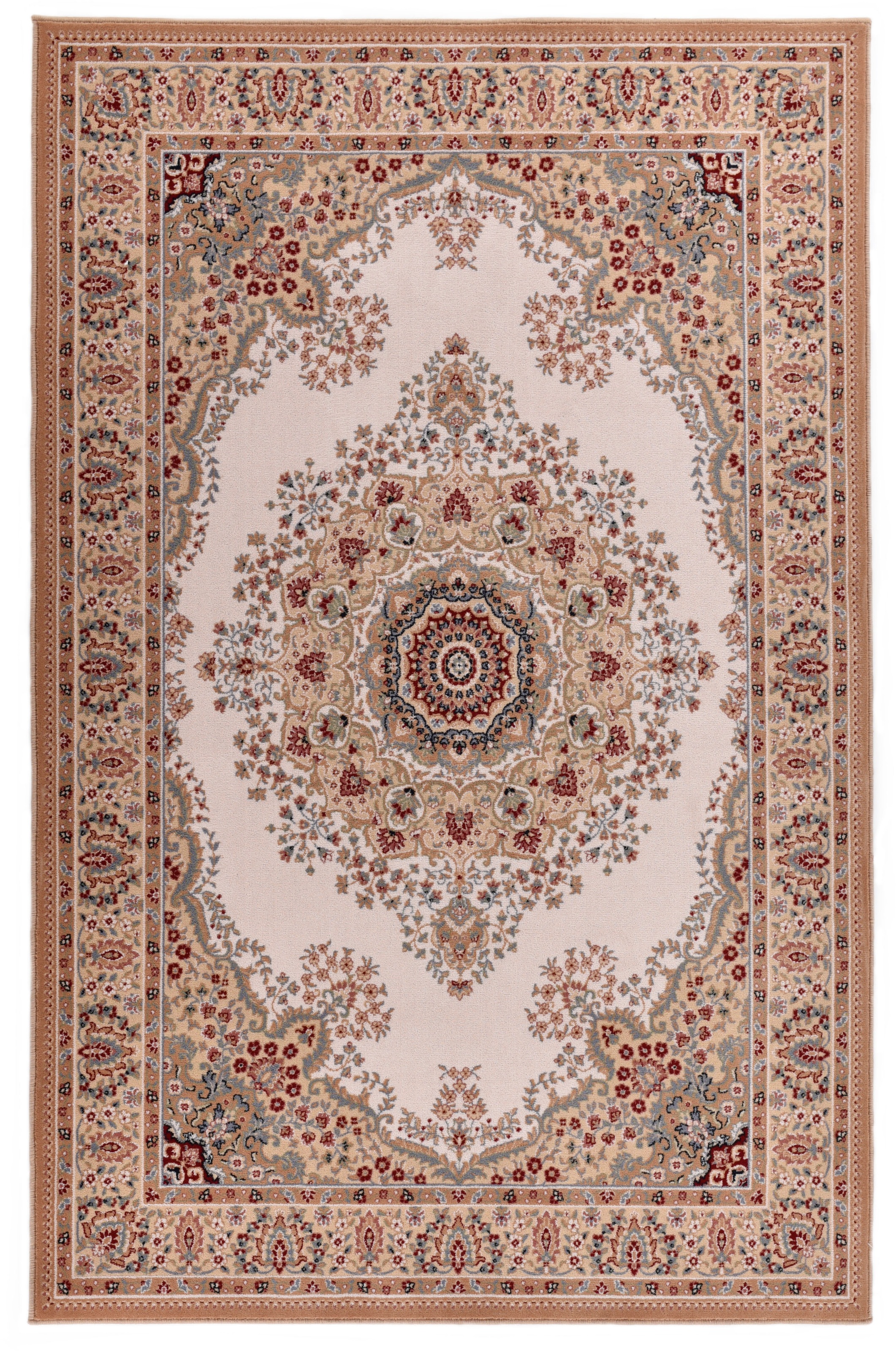 THEKO Tapis en laine »Dolna - 809« Rond 10 mm Höhe Kurzflor, reine Wolle, Orient-Optik