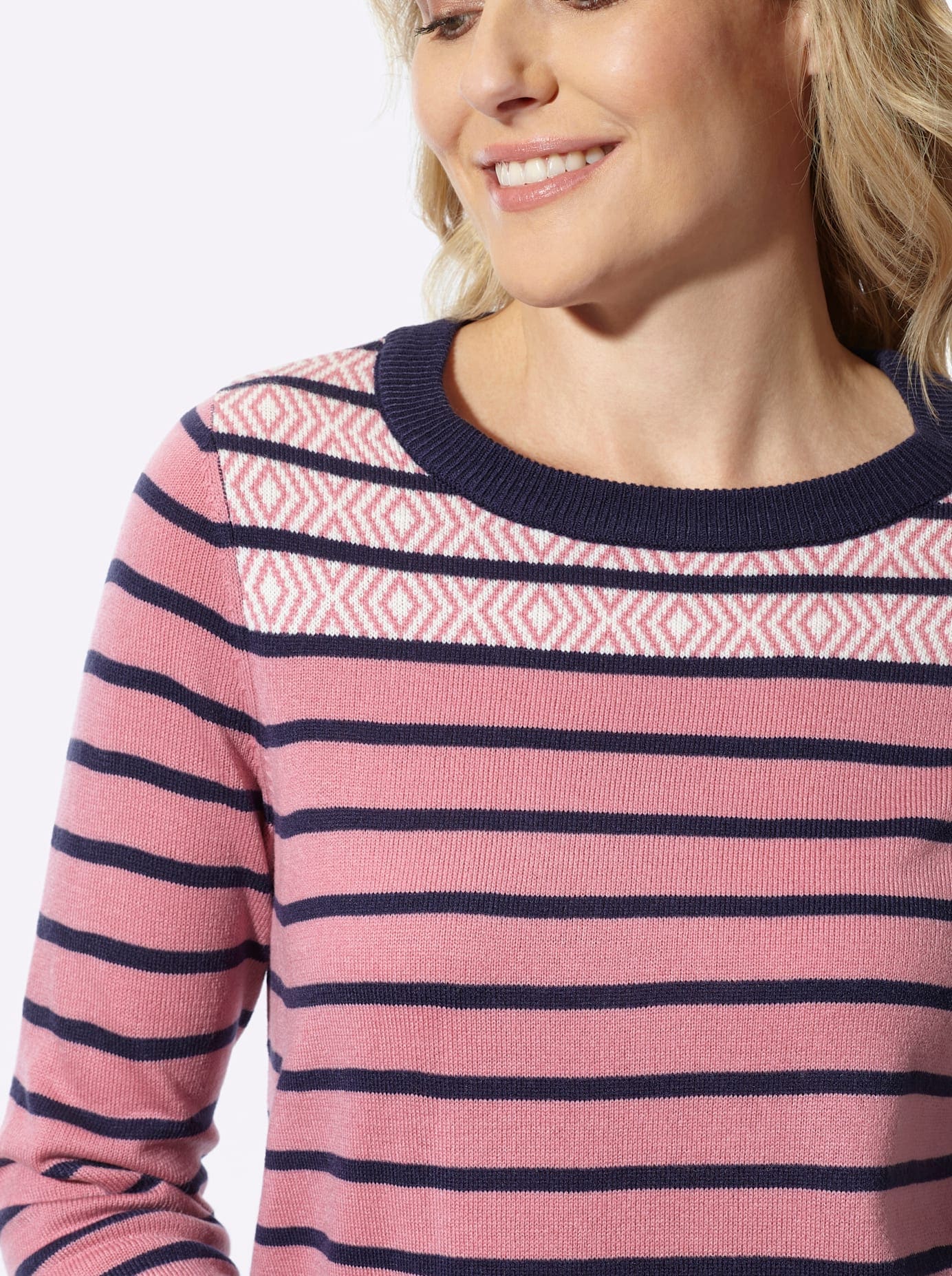 Classic Basics Streifenpullover »Rundhals-Pullover«