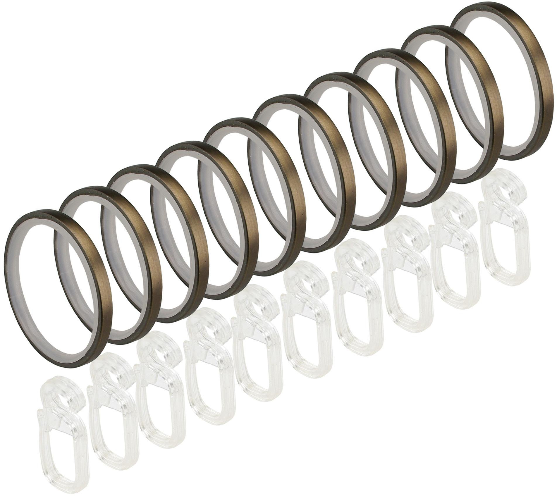 Liedeco Tringle à rideaux »CELZYLIN01SG2L« Ø 25 mm 2 läufig-läufig Fixmass 2-läufig im Fixmass Ø 25/20 mm