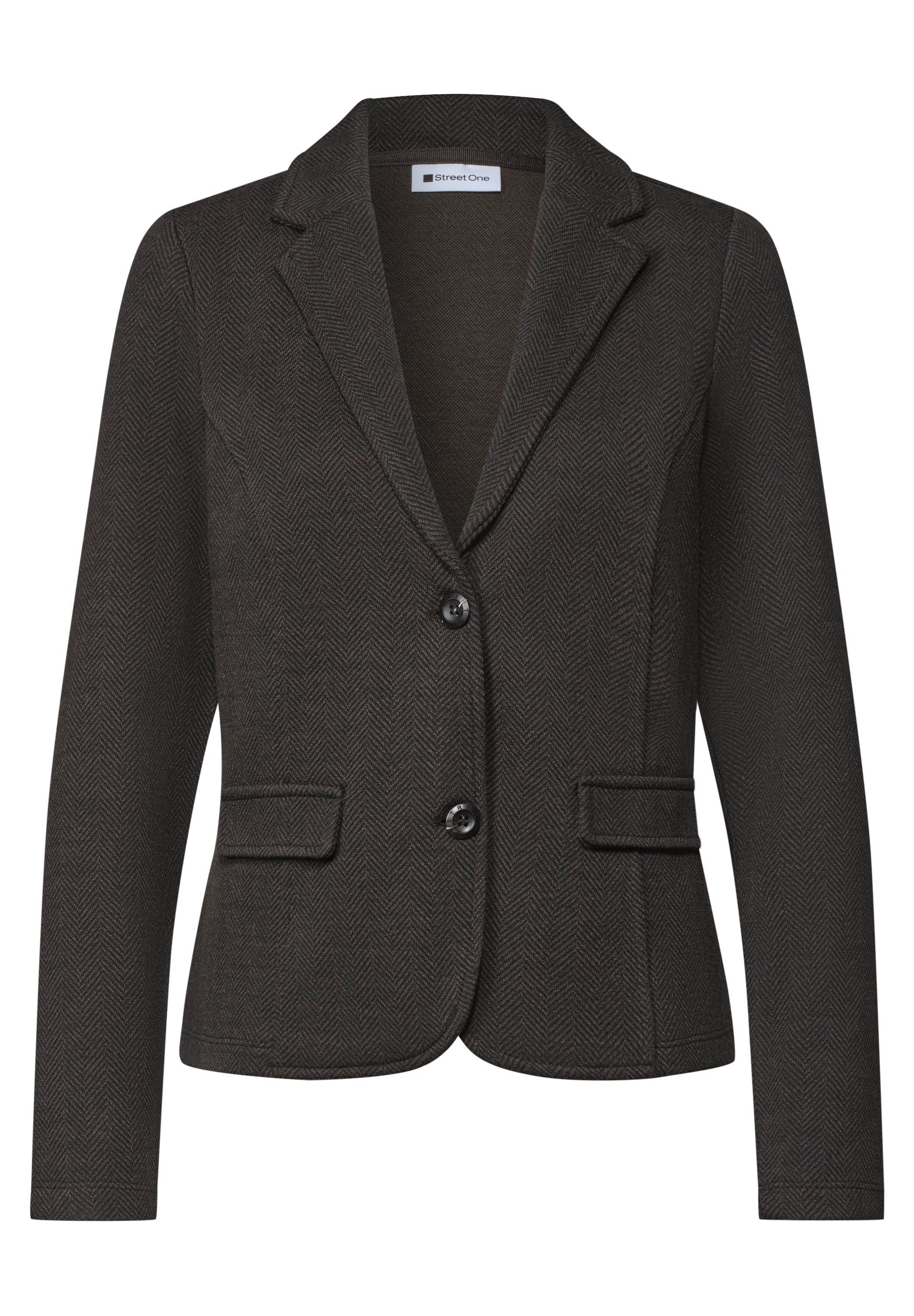 STREET ONE Veste blazer avec col à revers et motif