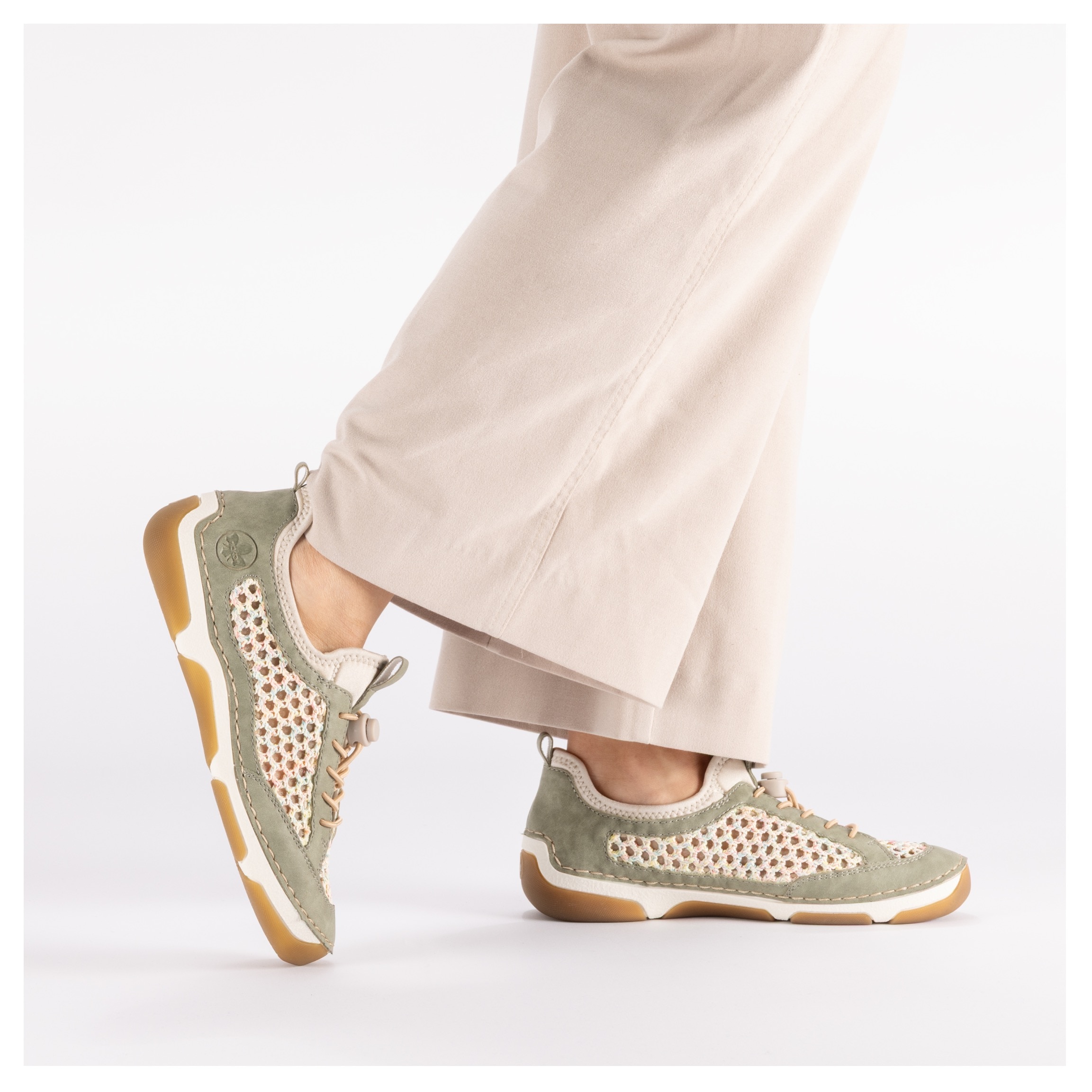 Rieker Baskets slip-on  Slipper, sneaker de loisir, chaussure basse avec fermeture rapide