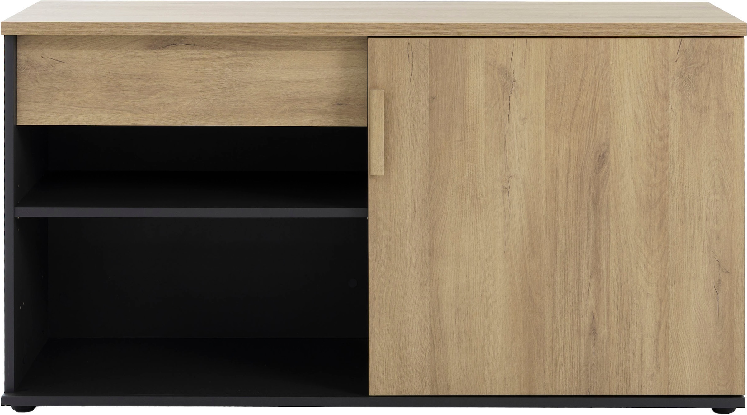 Gami Lowboard »ITALIC« Elegante Credenza, freistehend oder als Schreibtischrücklauf nutzbar