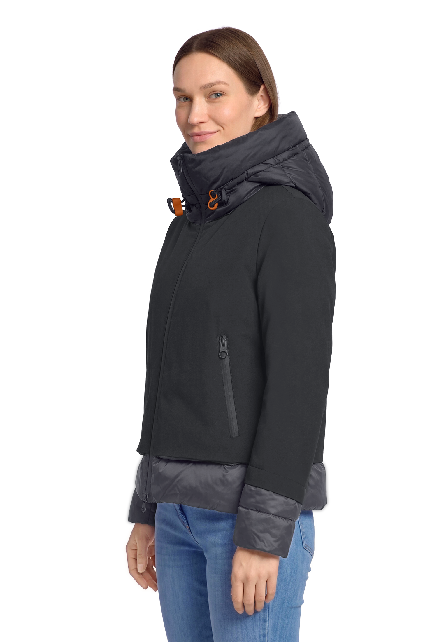 Gil Bret Steppjacke mit Kapuze mit Kapuze und Kordelzug