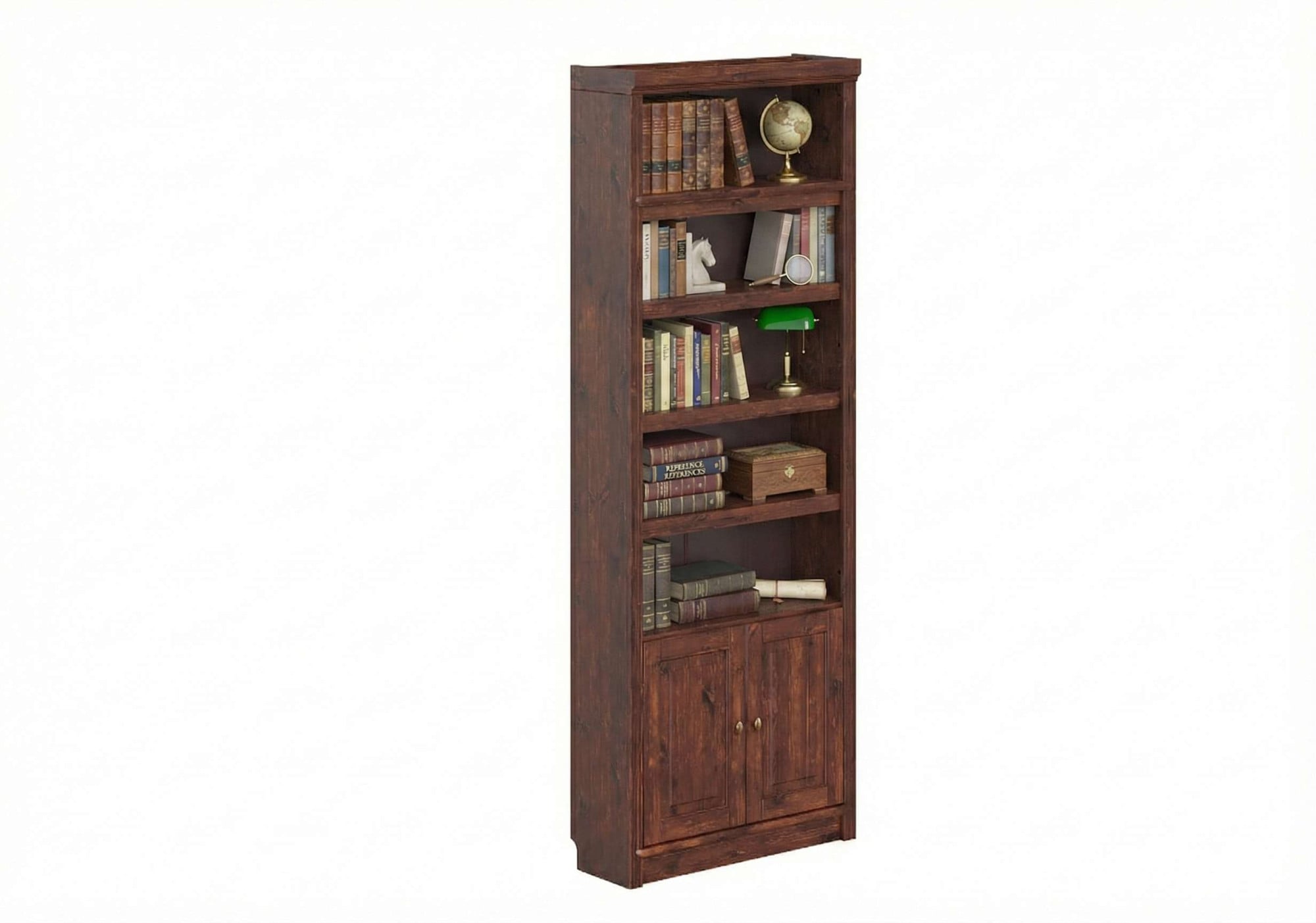 GOODproduct Étagère à livres »mit 2 Türen Soeren Regal Aktenregal B/T/H: 80/29/220 cm« pin massif, certifié FSC®