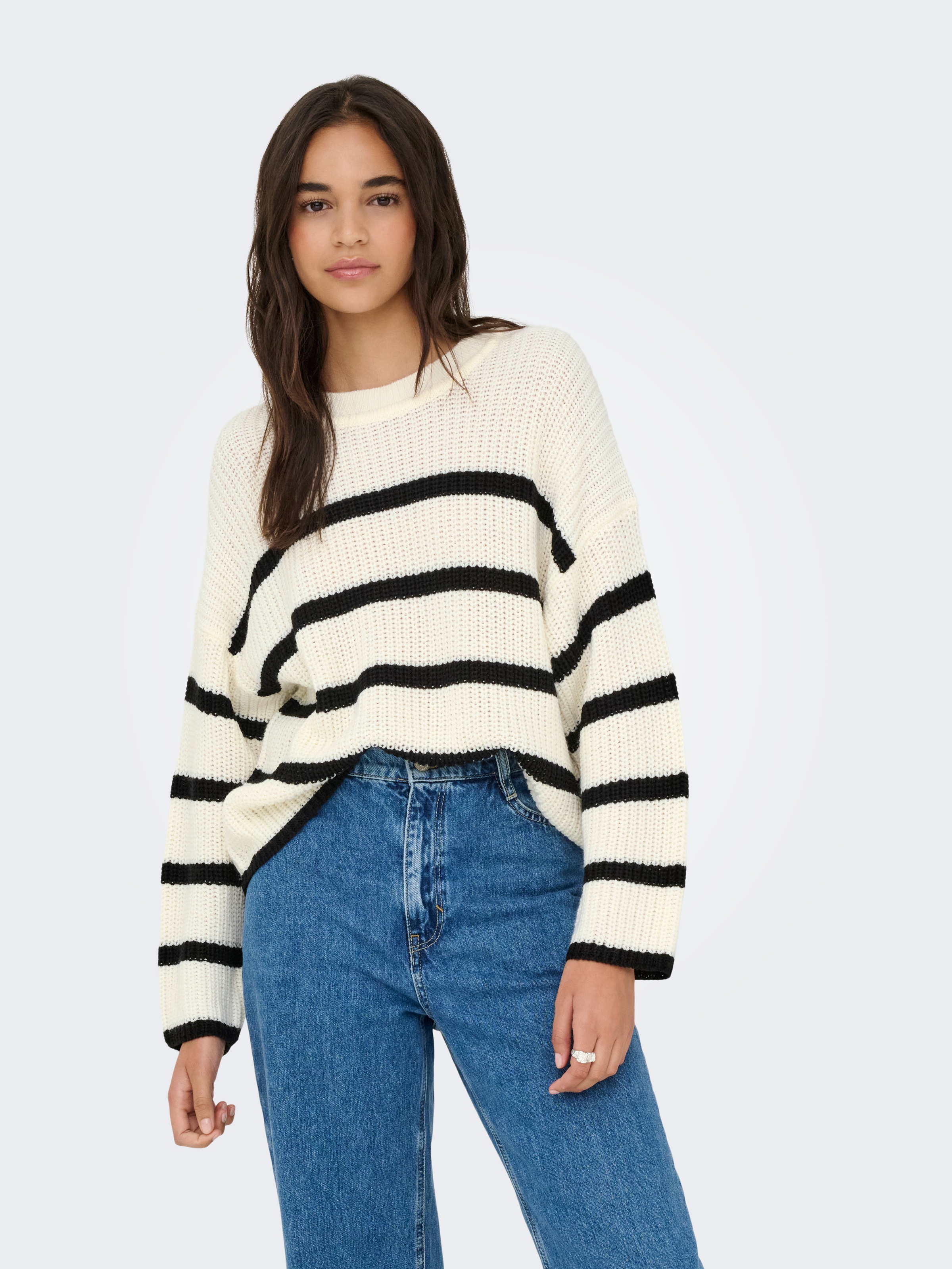 JDY Pull en tricot »JDYJUSTY L/S STRIPE PULLOVER KNT NOOS«