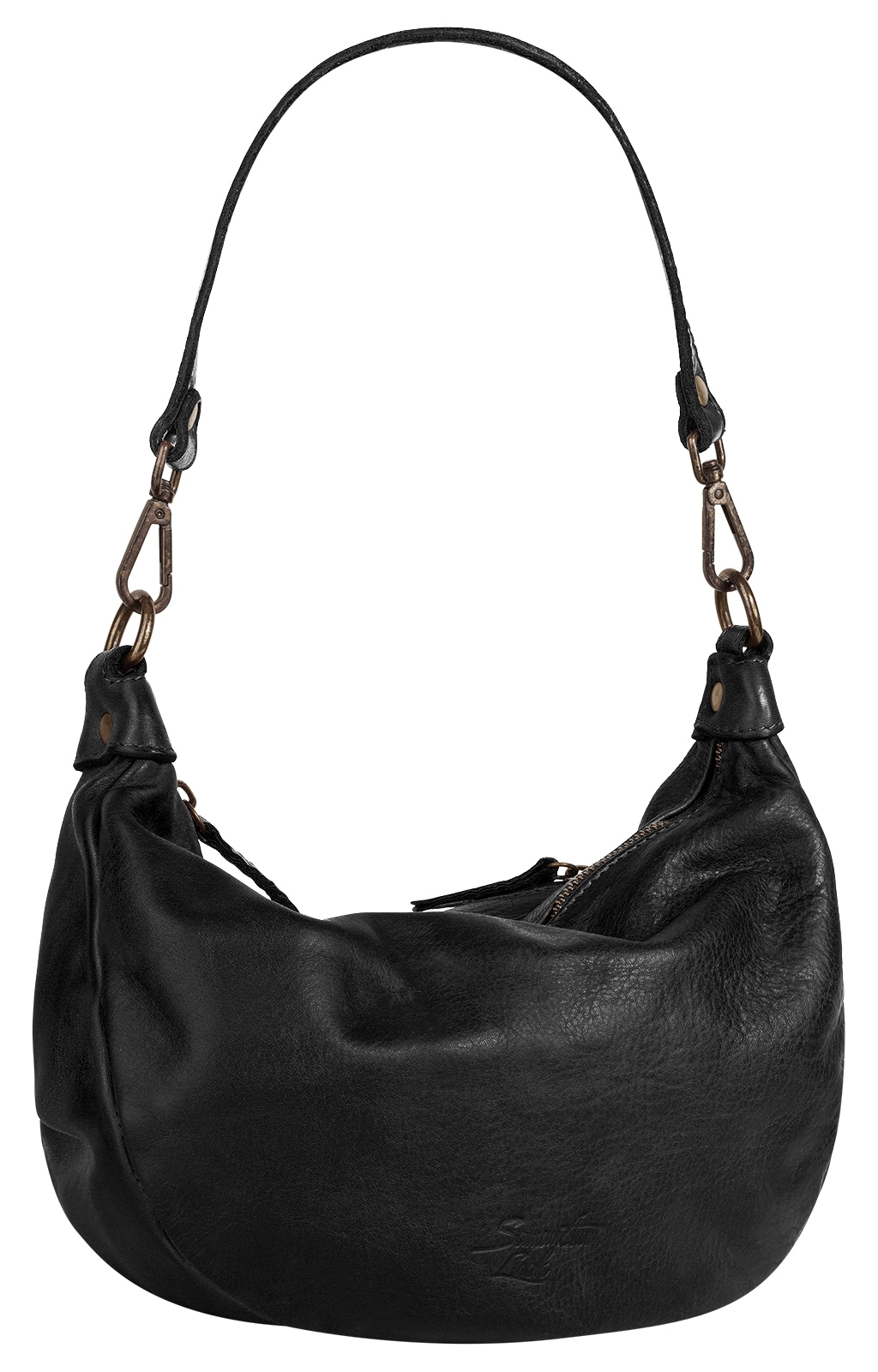 Samantha Look Umhängetasche echt Leder, Made in Italy