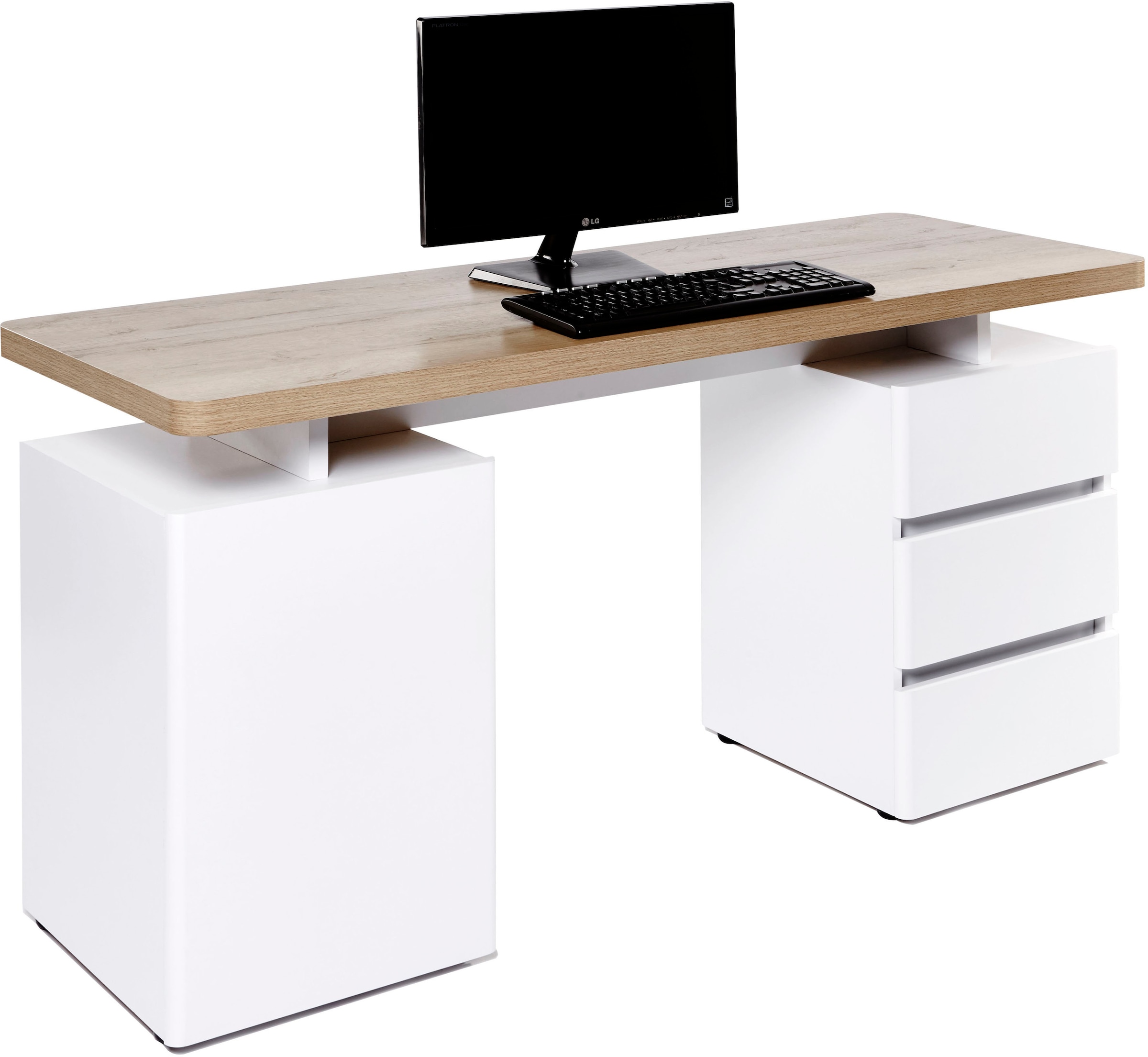 Jahnke Schreibtisch »CU-LIBRE C 250« wechselseitig montierbar