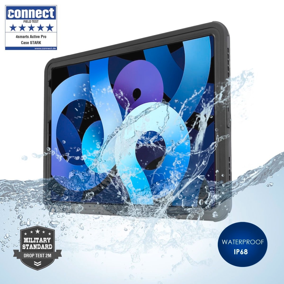 4smarts Tablet-Hülle »Active Pro Rugged Case Stark für Apple iPad (10.Gen)« Backcover, Schutzhülle, Tabletschutzhülle, Case, Schutzcase, stossfest