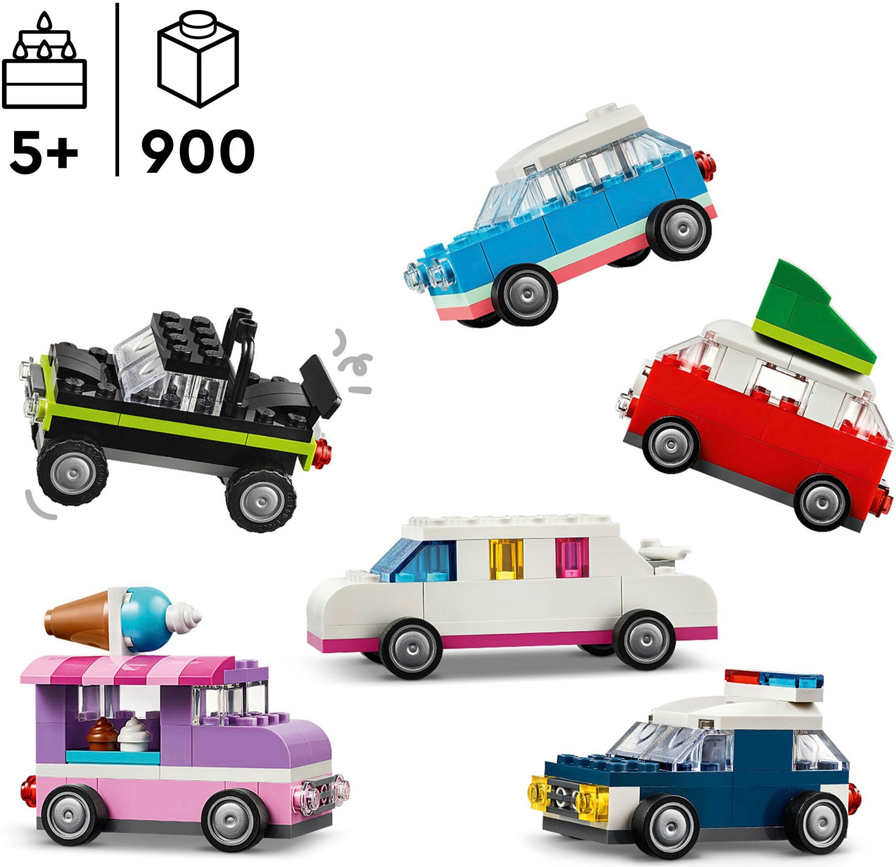 LEGO® Konstruktionsspielsteine »Kreative Fahrzeuge (11036), LEGO Classic« Made in Europe