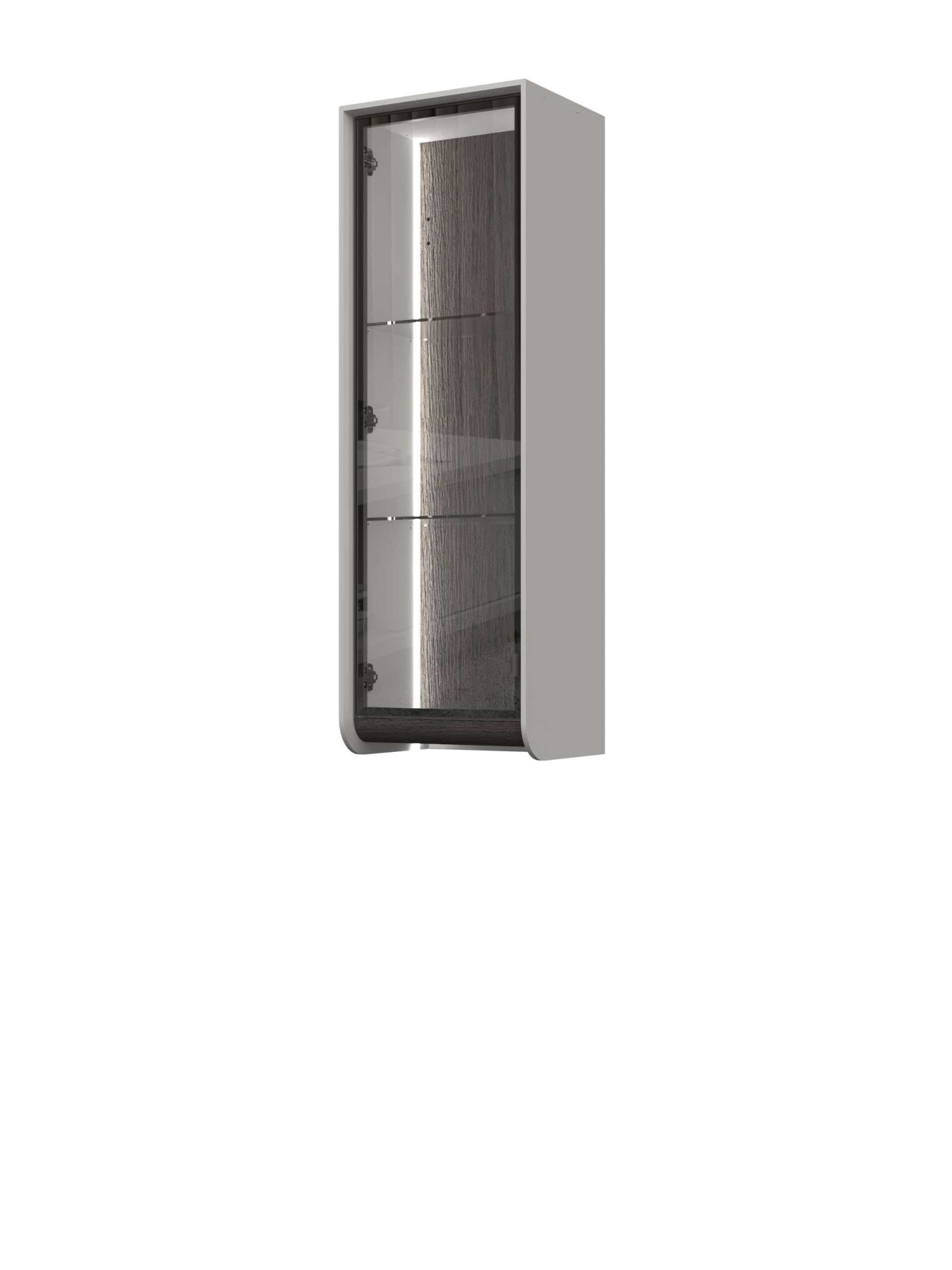 GOODproduct Vitrine suspendue »Soffy Wandschrank, Schwebendes Design für modernen Wohnraum« Laqué UV, fonction soft close, montage mural, poignée métal