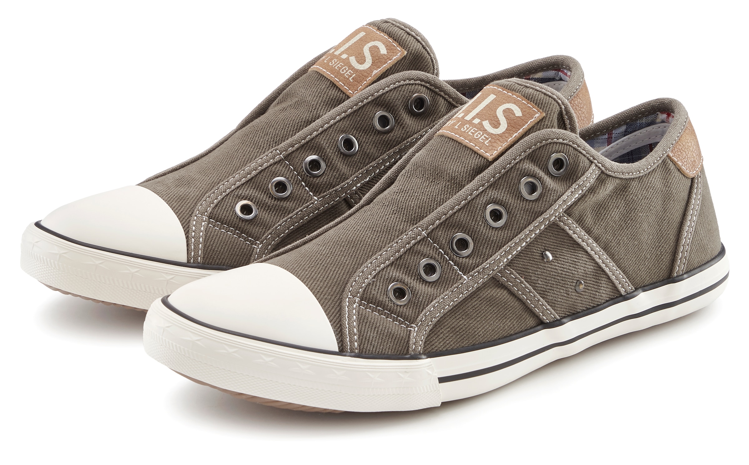 H.I.S Sneakers »Textilschuh, Stoffschuh, Turnschuh, Halbschuh, Freizeitschuh, Slipper«  Slip-On-Sneaker aus weichem Textilmaterial, Unisex