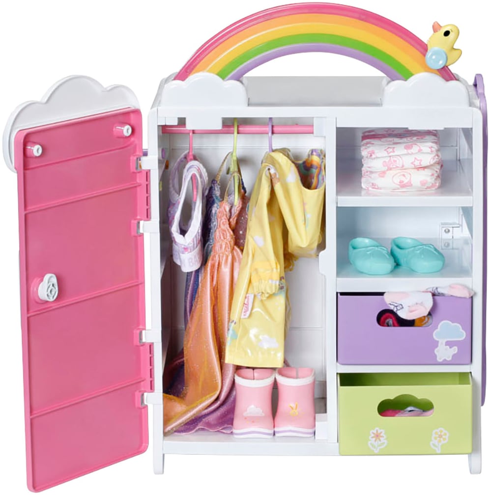 Baby Born Armoire à vêtements de poupée »Regenbogen« mit Licht- und Soundeffekt