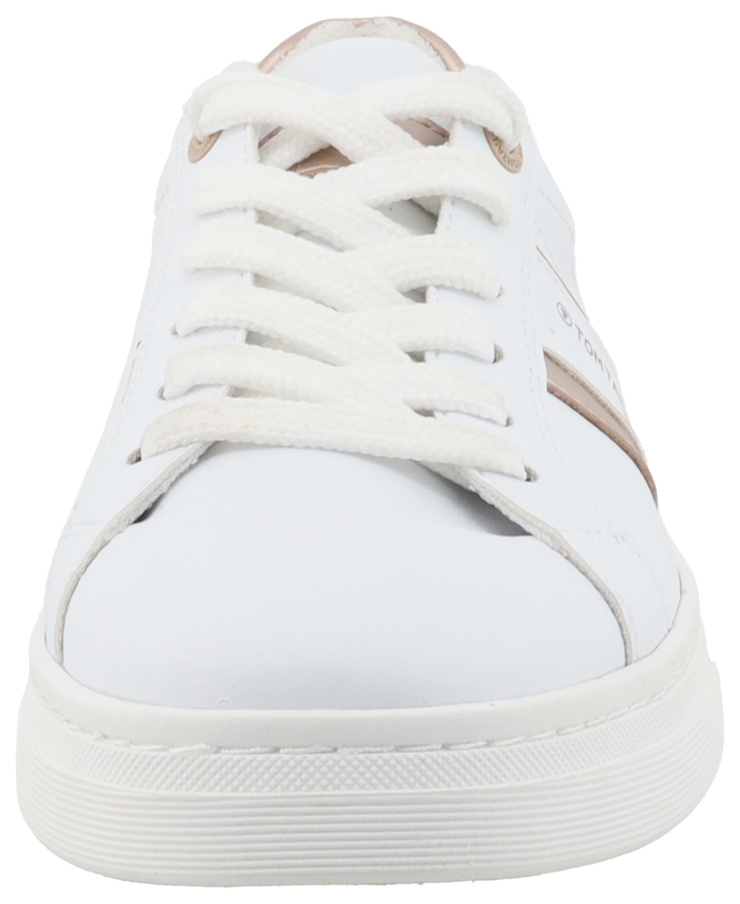 TOM TAILOR Sneaker  , Freizeitschuh, Halbschuh, Schnürschuh, Kontrastbesatz an der Ferse