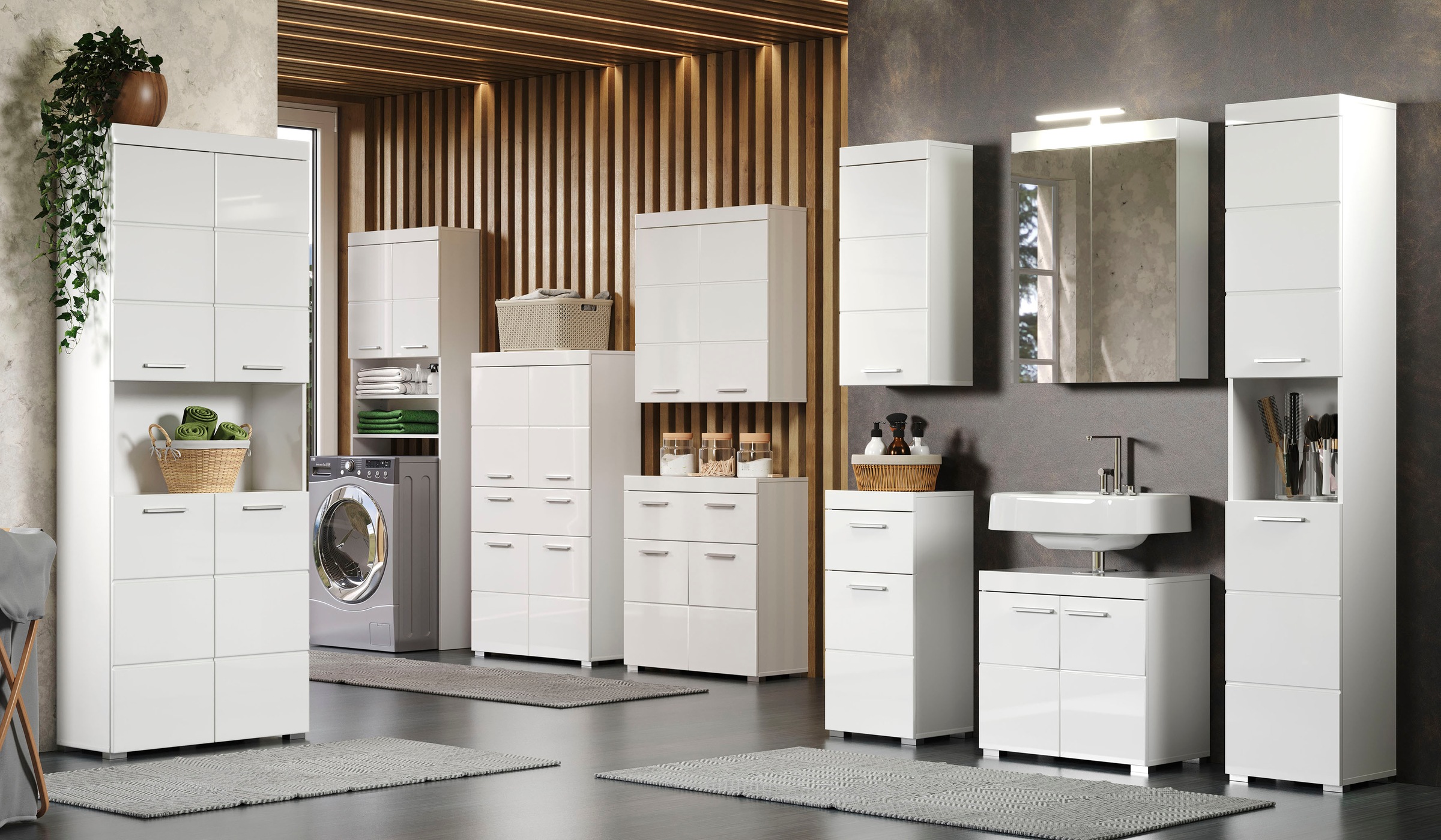 welltime Ensemble de meubles de salle de bain »Avena« Set, 5 cuis tlg.