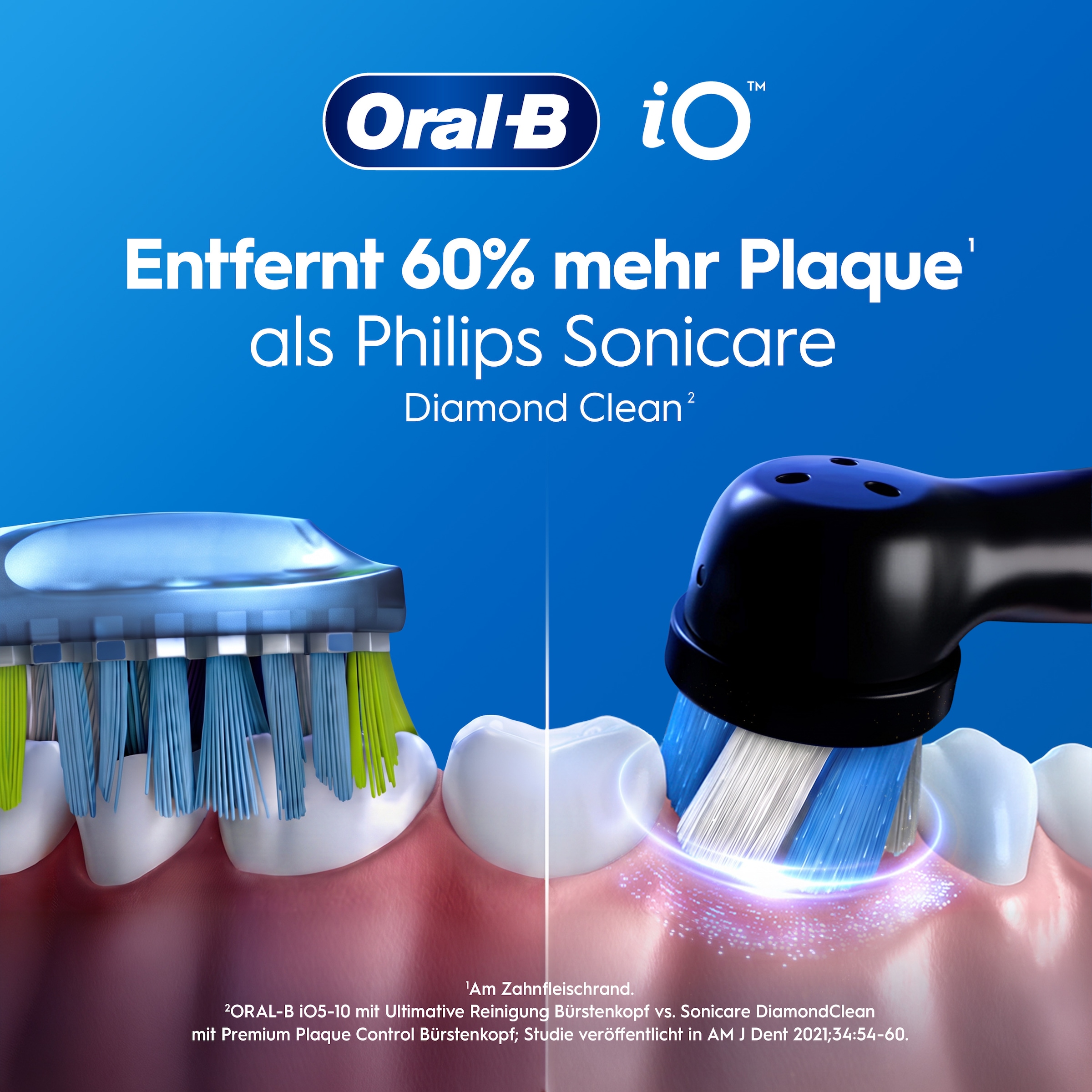 Oral-B Elektrische Zahnbürste »iO Series 2« 1 Stk. Aufsteckbürsten für die ultimative Reinigung , Reise-Etui