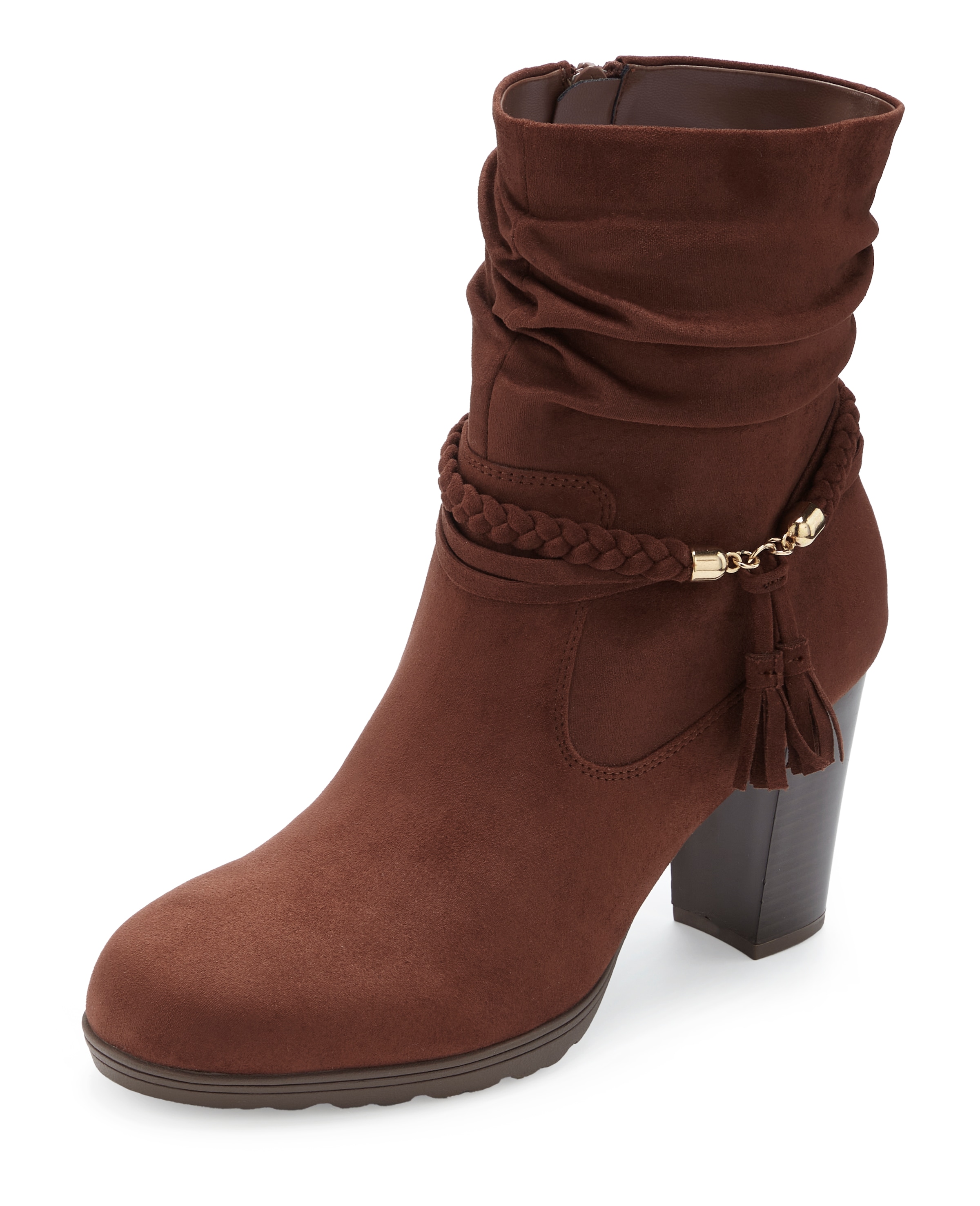LASCANA Bottines »Stiefel, Boots,«  mit Blockabsatz  und Schmuckelement VEGAN