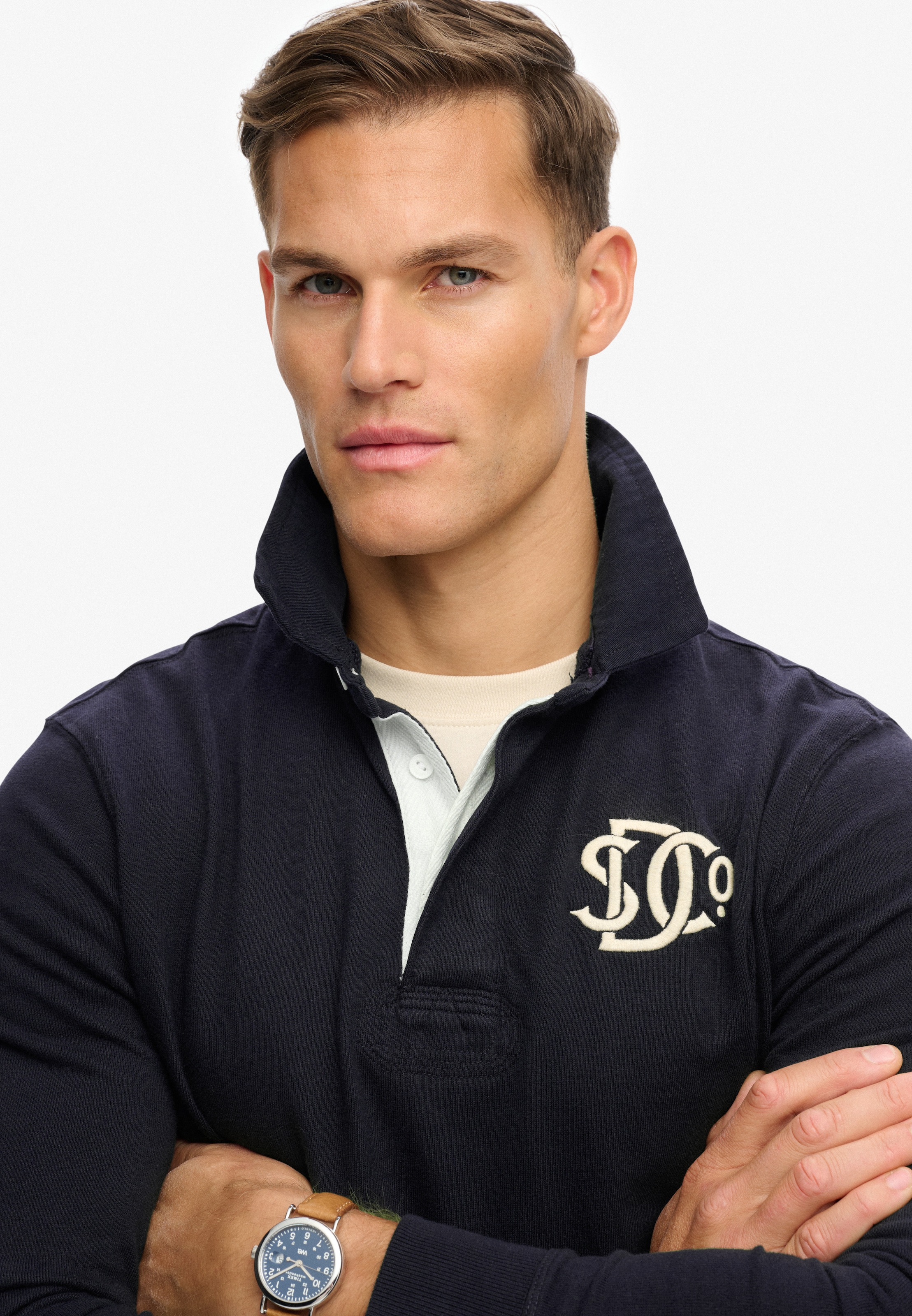 Superdry T-shirt à manches longues »VINTAGE ATHLETIC RUGBY« coton, coupe décontractée