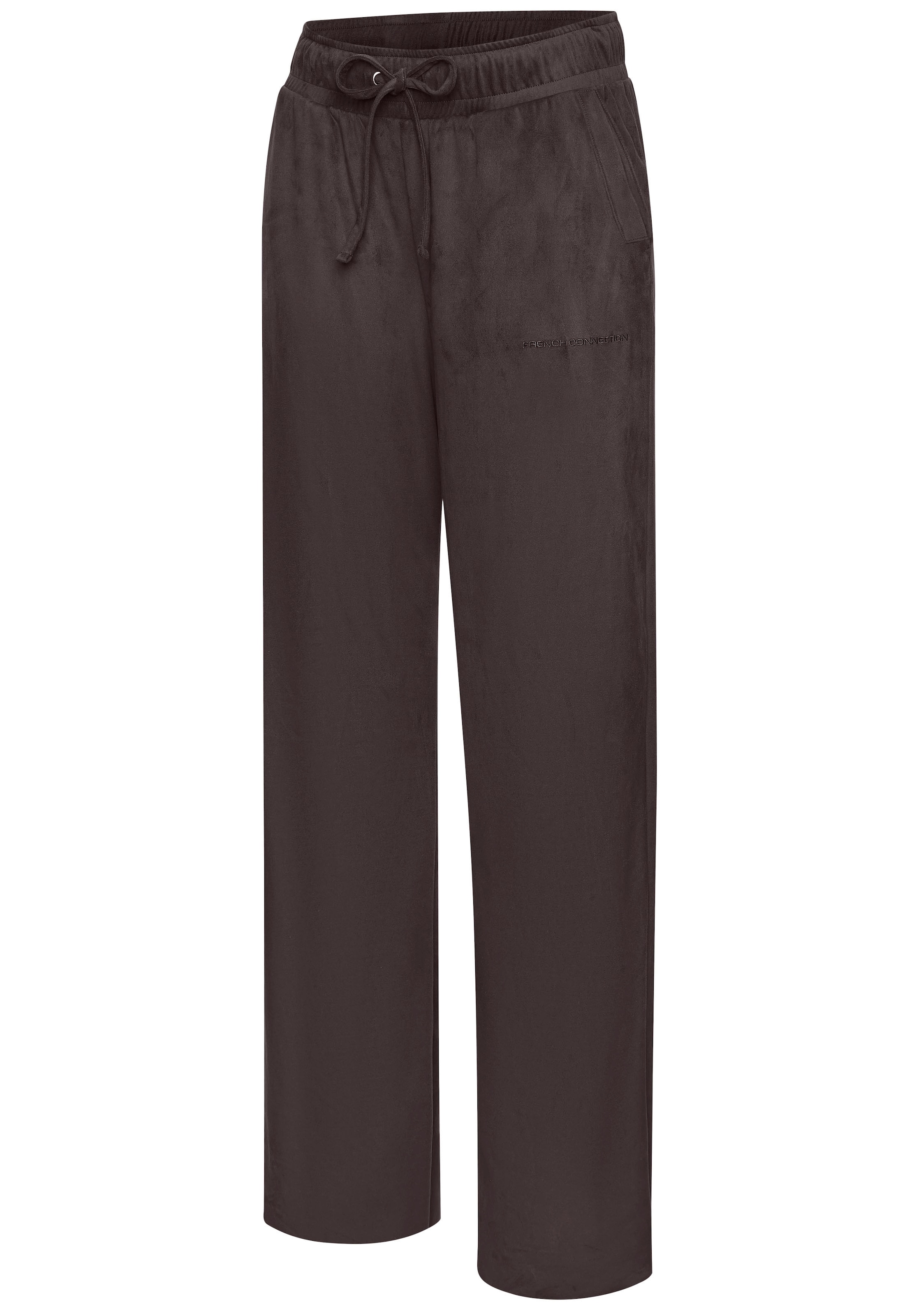 French Connection Schlupfhose »- Relaxhose - Loungehose«  aus Veloursleder-Imitat mit seitlichen Taschen, Loungewear