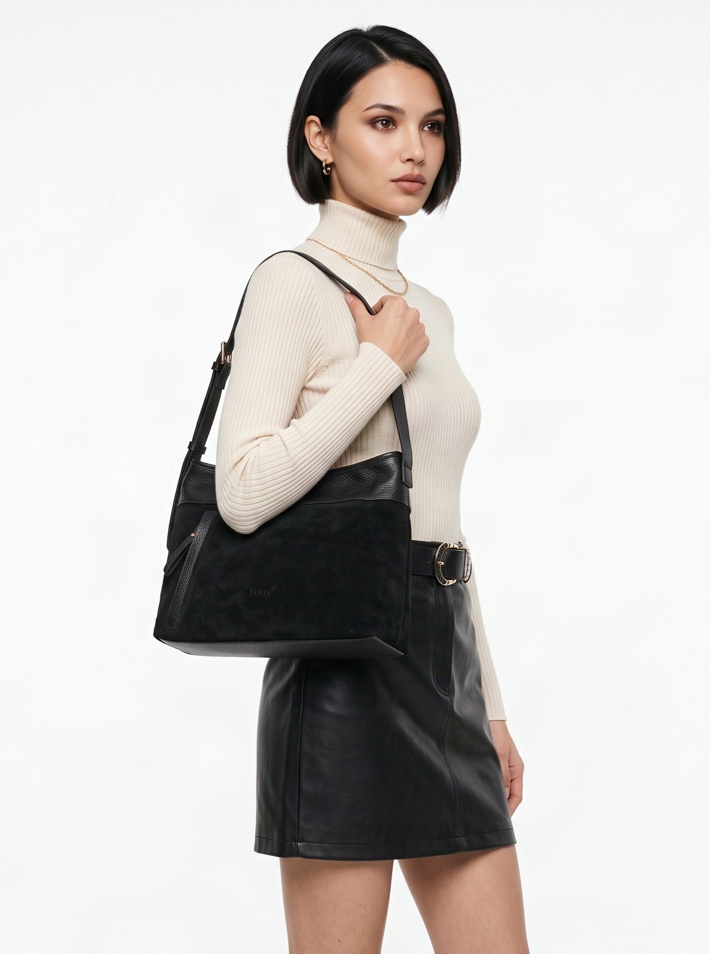 forty° Shopper »FORTY° Damen AVASIRA echt Leder, Made in Italy« cuir véritable, fabriqué en Italie