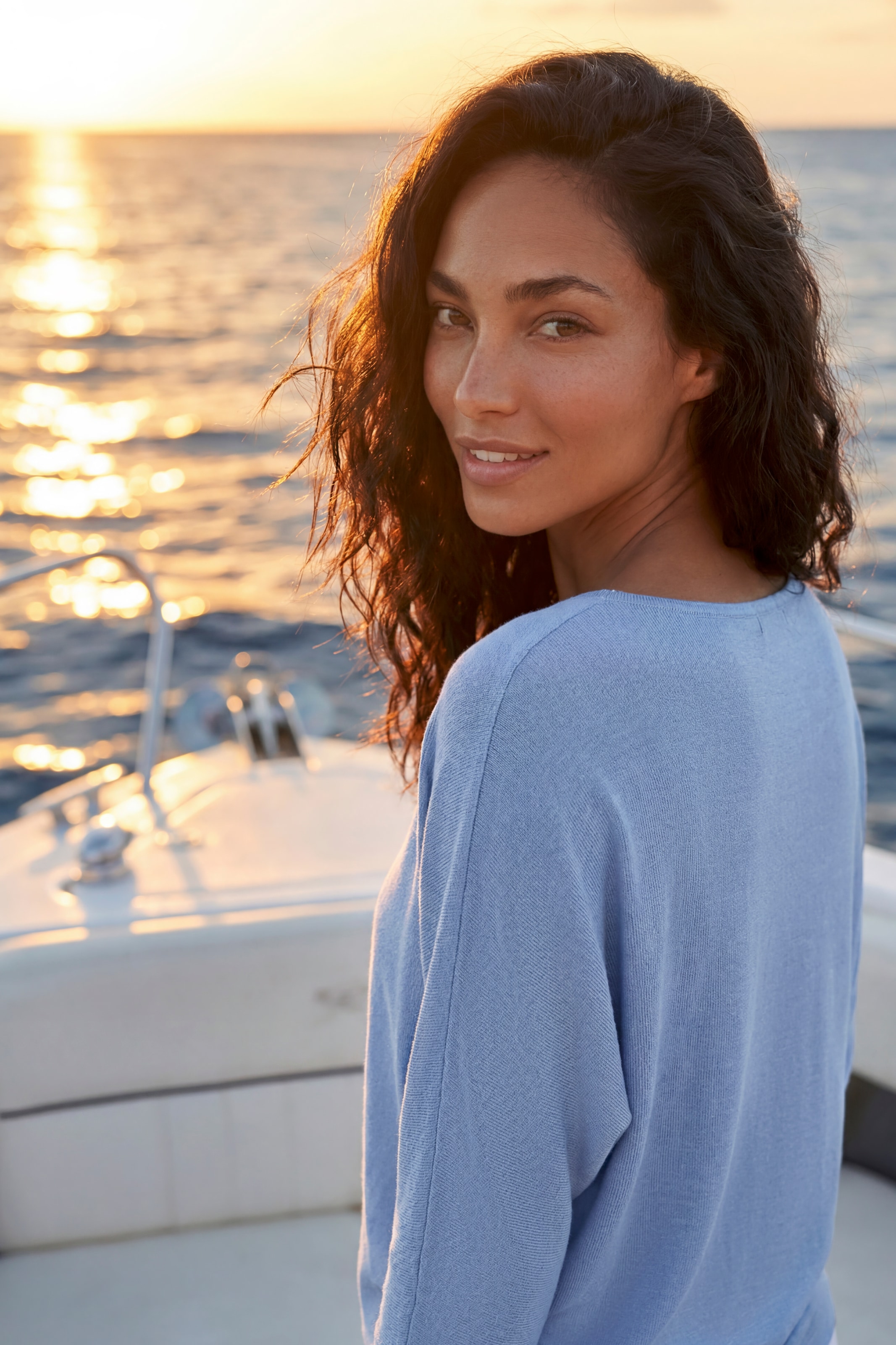 LASCANA T-shirt à manches 3/4 »aus luftiger Feinstrickqualität« en fine maille élastique avec viscose, léger d'été