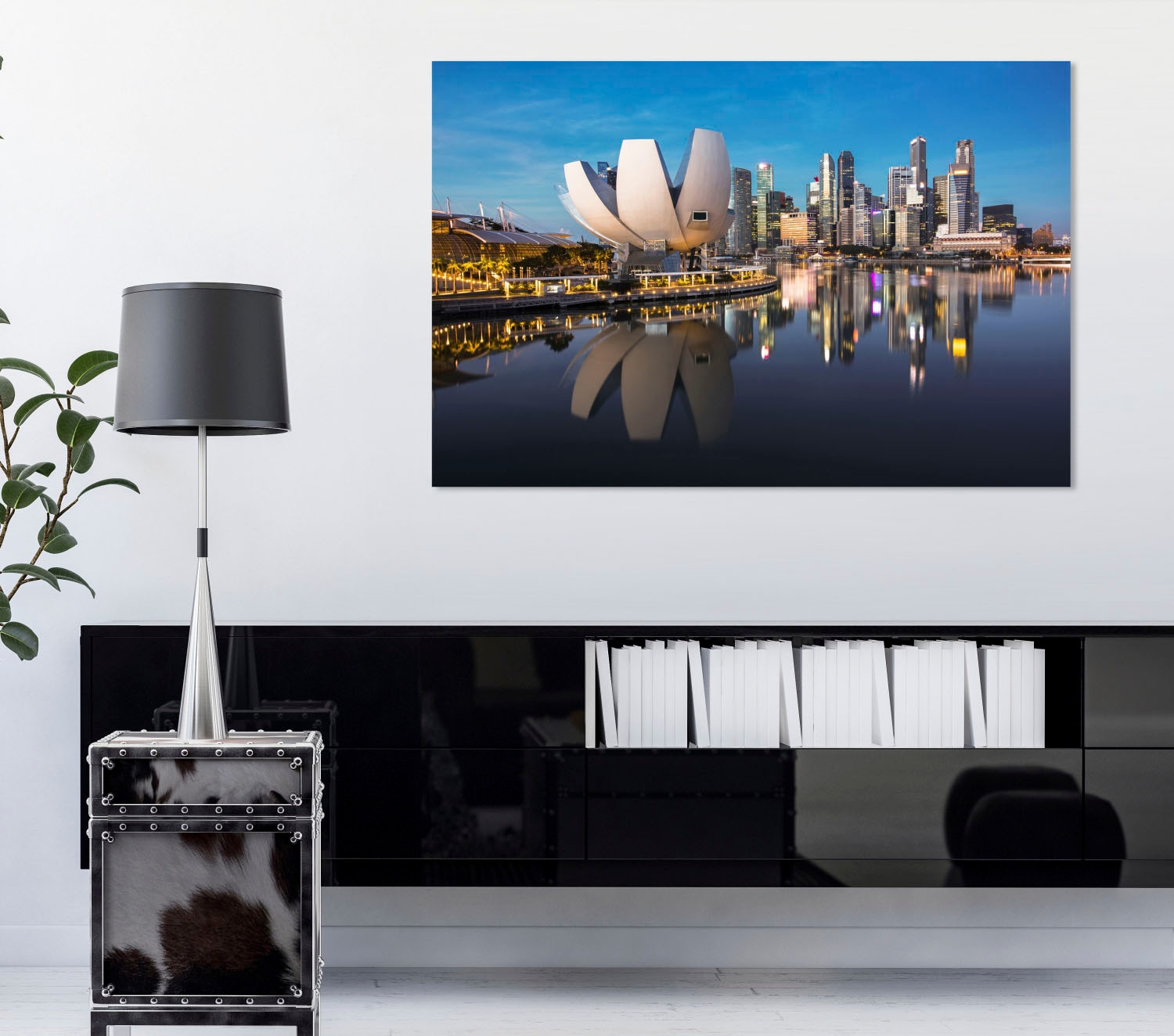 queence Tableau en verre acrylique »Am Wasser« Fine Art-Print in Galeriequalität