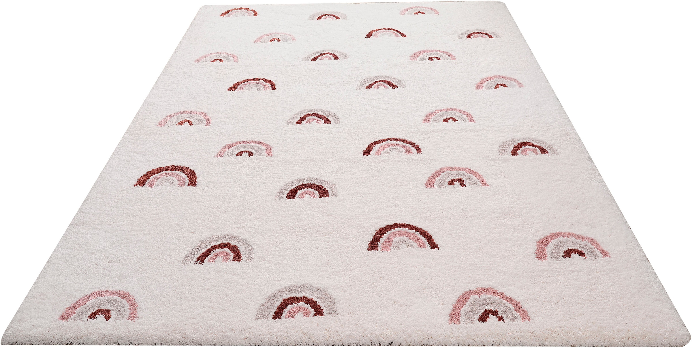 my home Kinderteppich »Regenbogen« rechteckig 20 mm Höhe weich, Pastell-Farben, modernes Design, Kinderzimmer