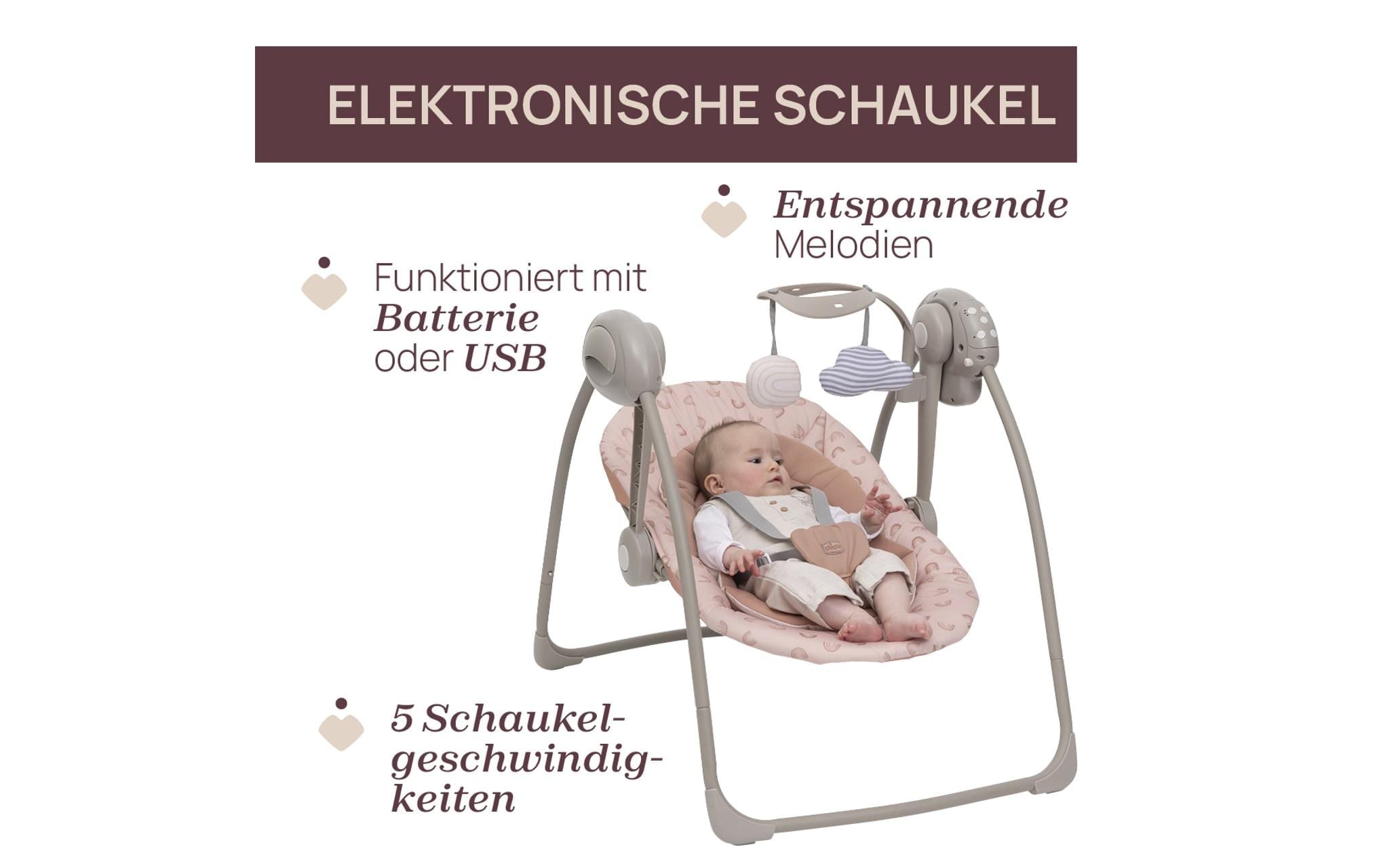 Chicco Babyschaukel »Swing & Play« bis 9 kg