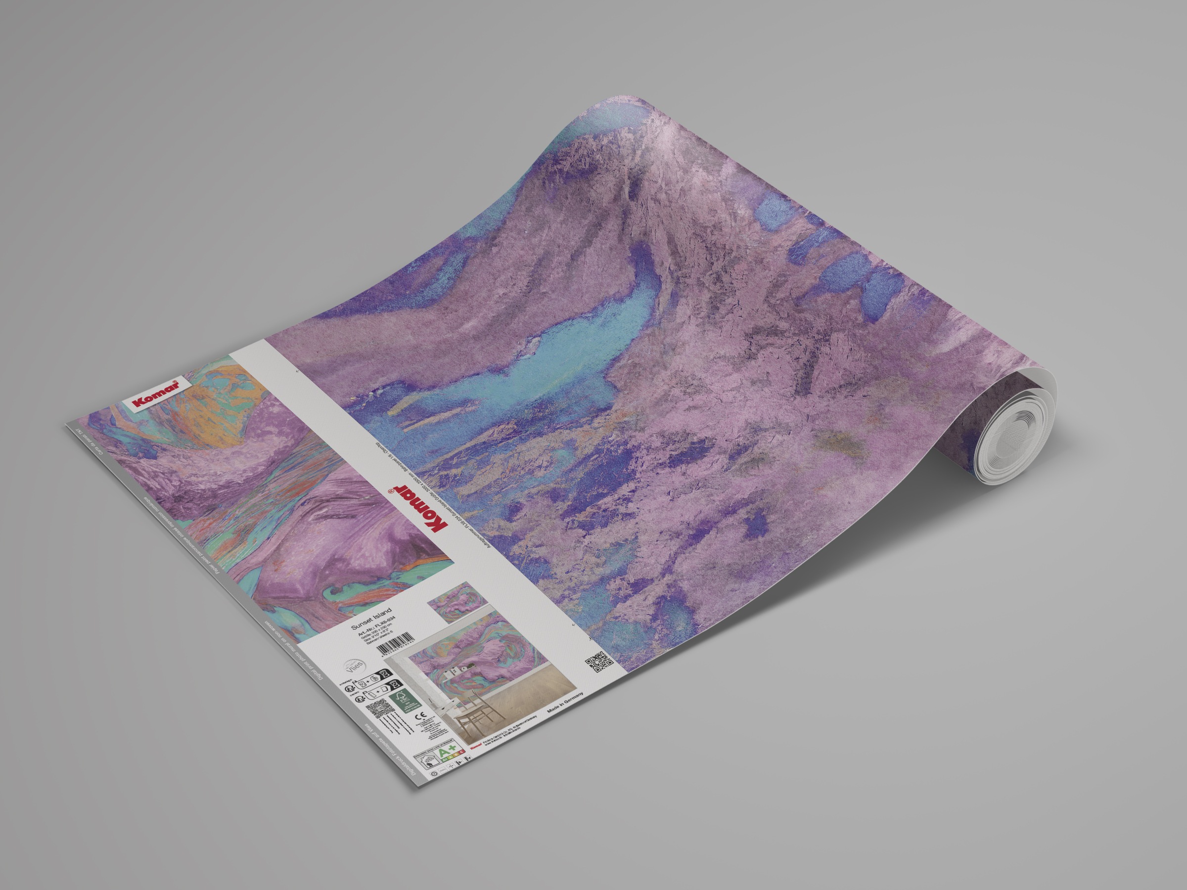 Komar Fototapete »Komar Vlies Fototapete - Sunset Island - Grösse 300 x 250 cm« bedruckt glatt