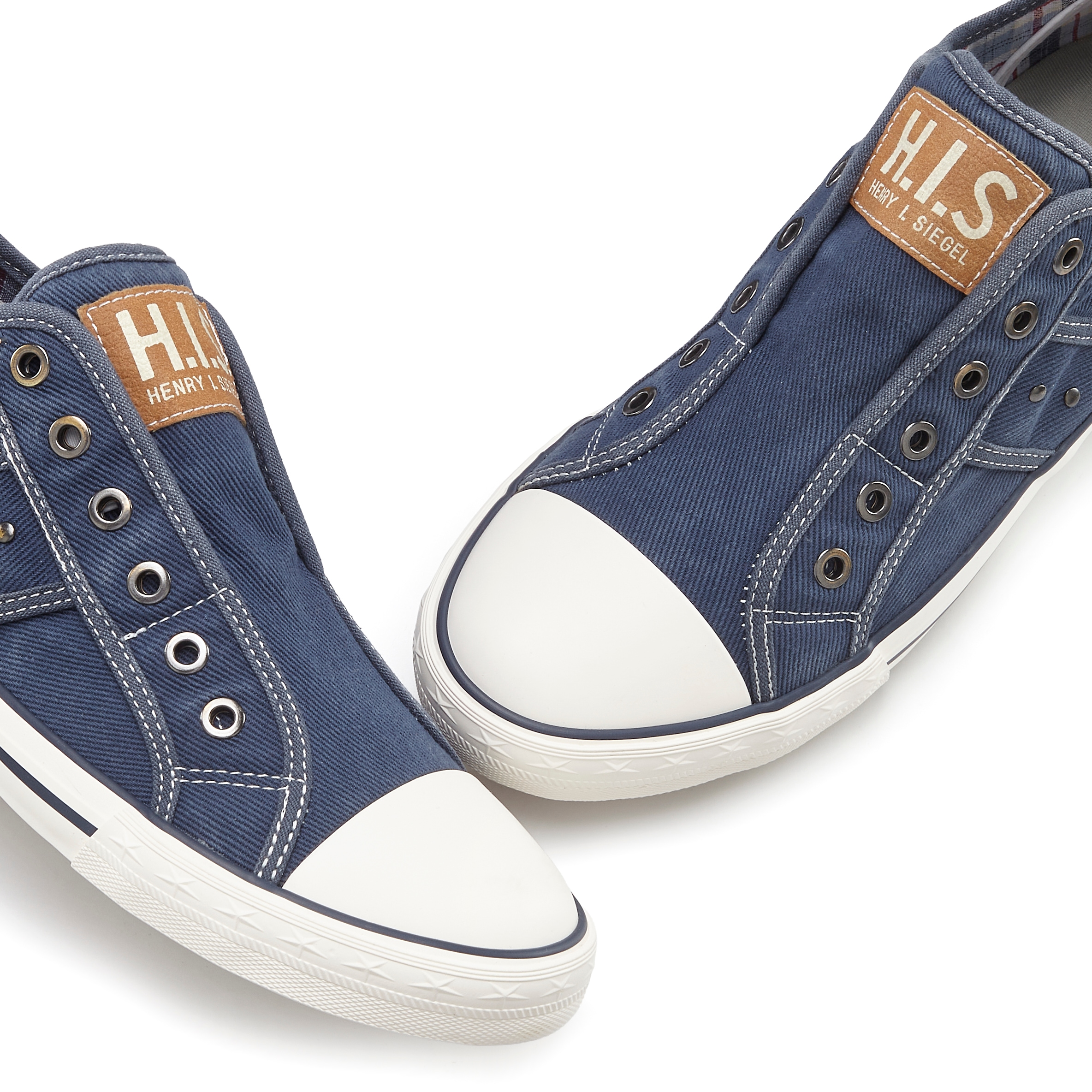 H.I.S Sneakers »Textilschuh, Stoffschuh, Turnschuh, Halbschuh, Freizeitschuh, Slipper«  NOUVEAU baskets slip-on en textile doux, unisexe