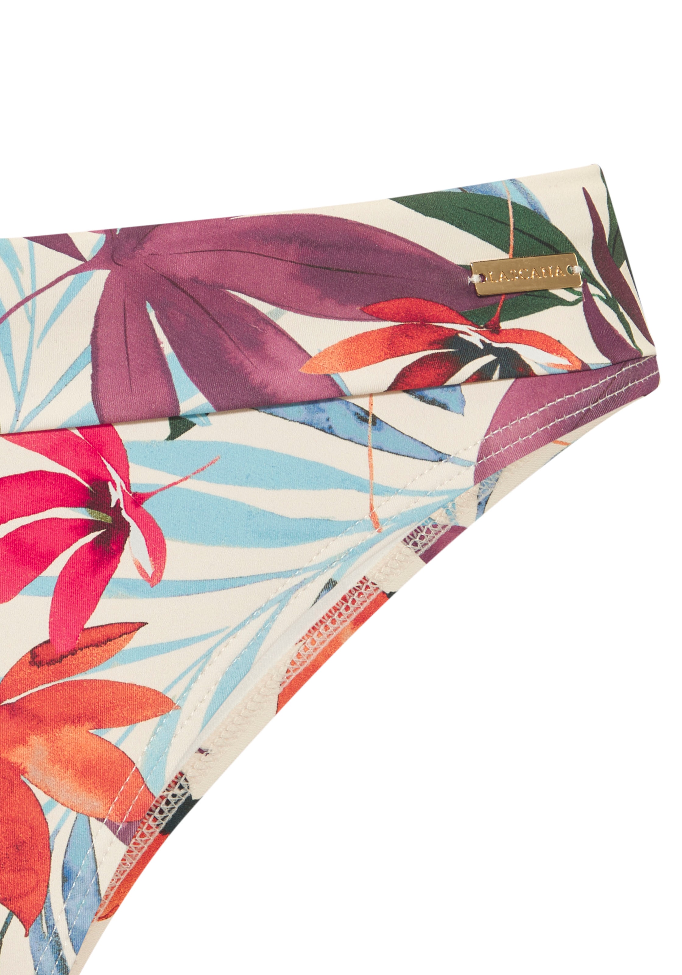 LASCANA Pantalon de bikini »Imani« mit sommerlichem Blätterprint