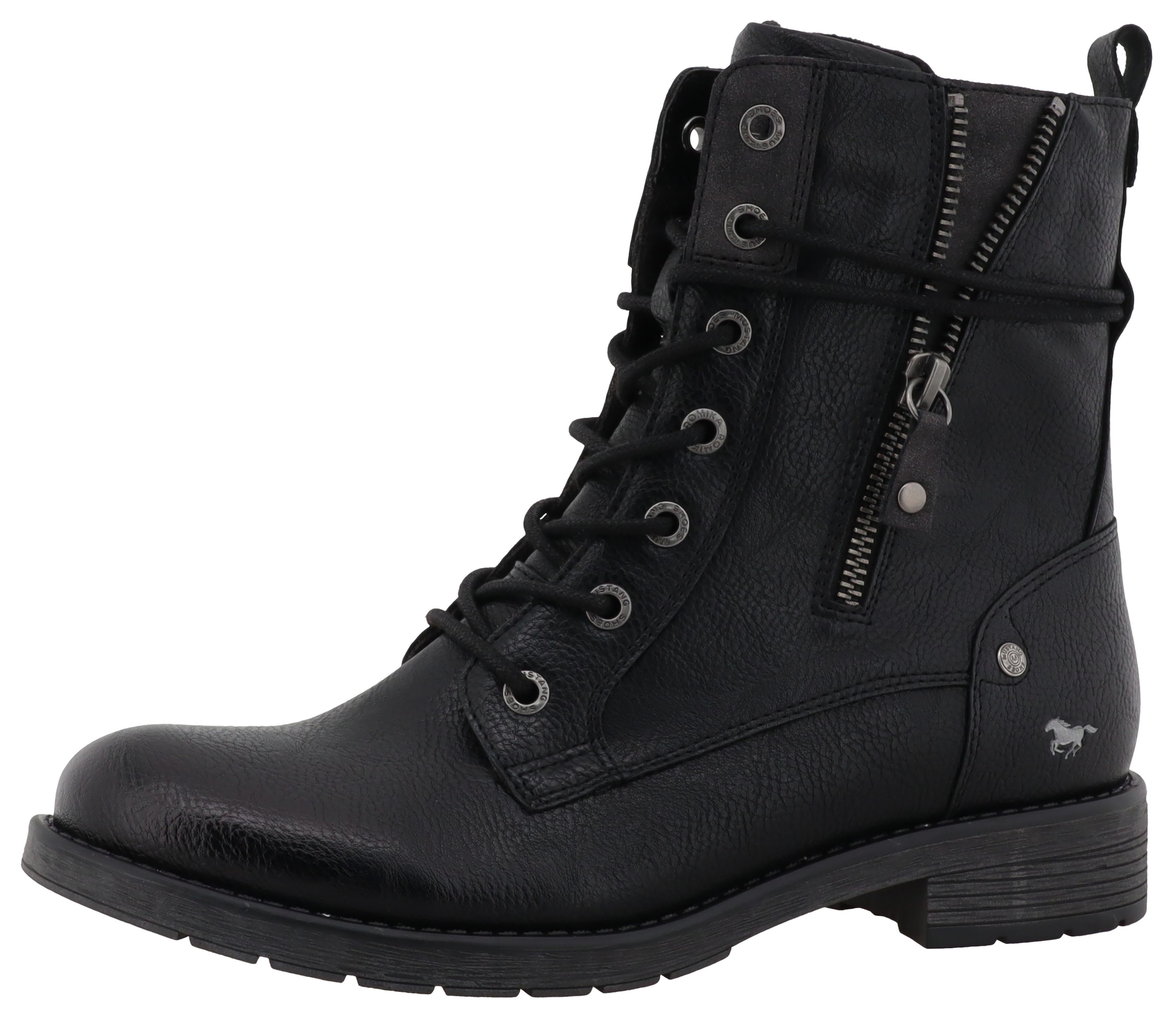 Mustang Shoes Bottes d'hiver »Elfi«  bottes d’hiver avec fermeture éclair et laçage marqué