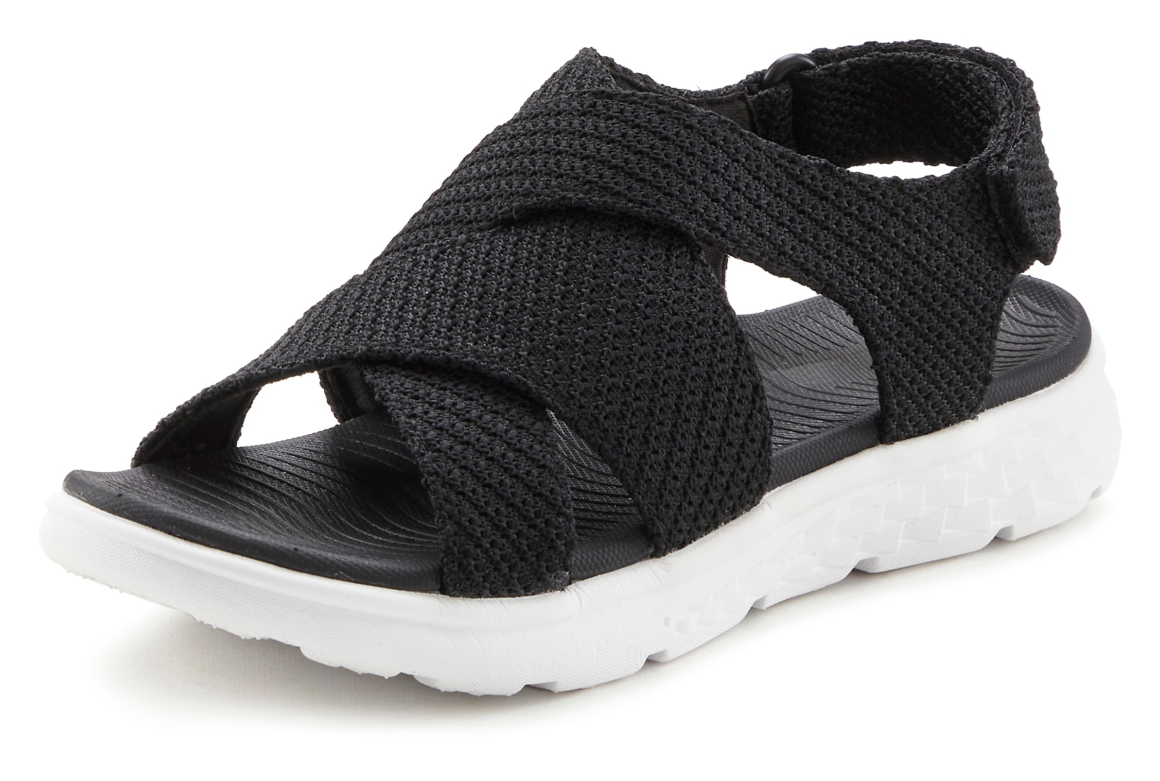 Vivance Sandale »Sandalette, Sommerschuh, offener Schuh«  NOUVEAU avec fermeture velcro VEGAN