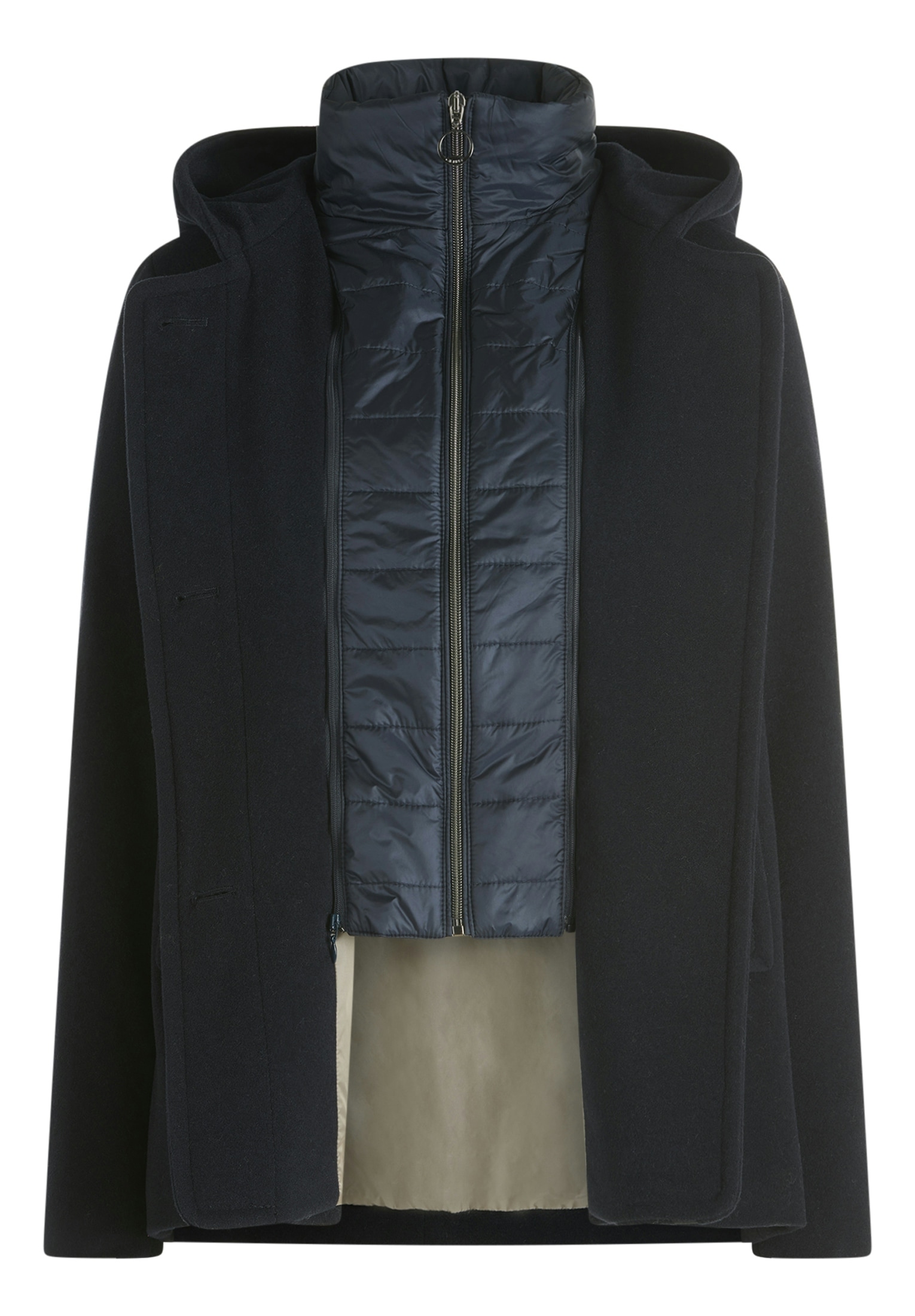 Gil Bret Fleecejacke mit Kapuze mit Knopfleiste und Wolle