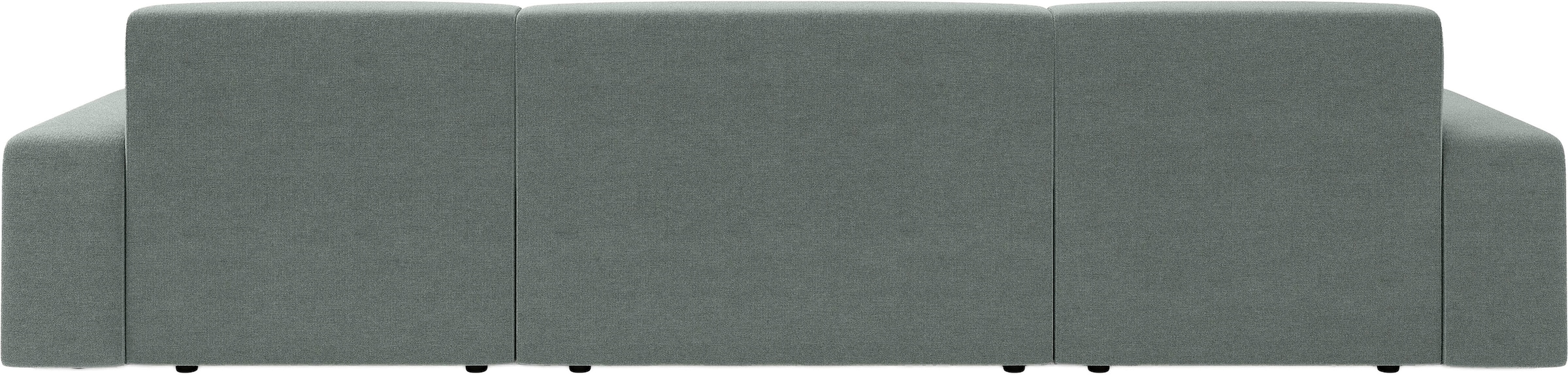 TRENDMANUFAKTUR Paysage de salon »Wien, wahlweise mit Sitzvorschub und Bettkasten, Breite 329 cm« Forme en U, en velours côtelé tendance